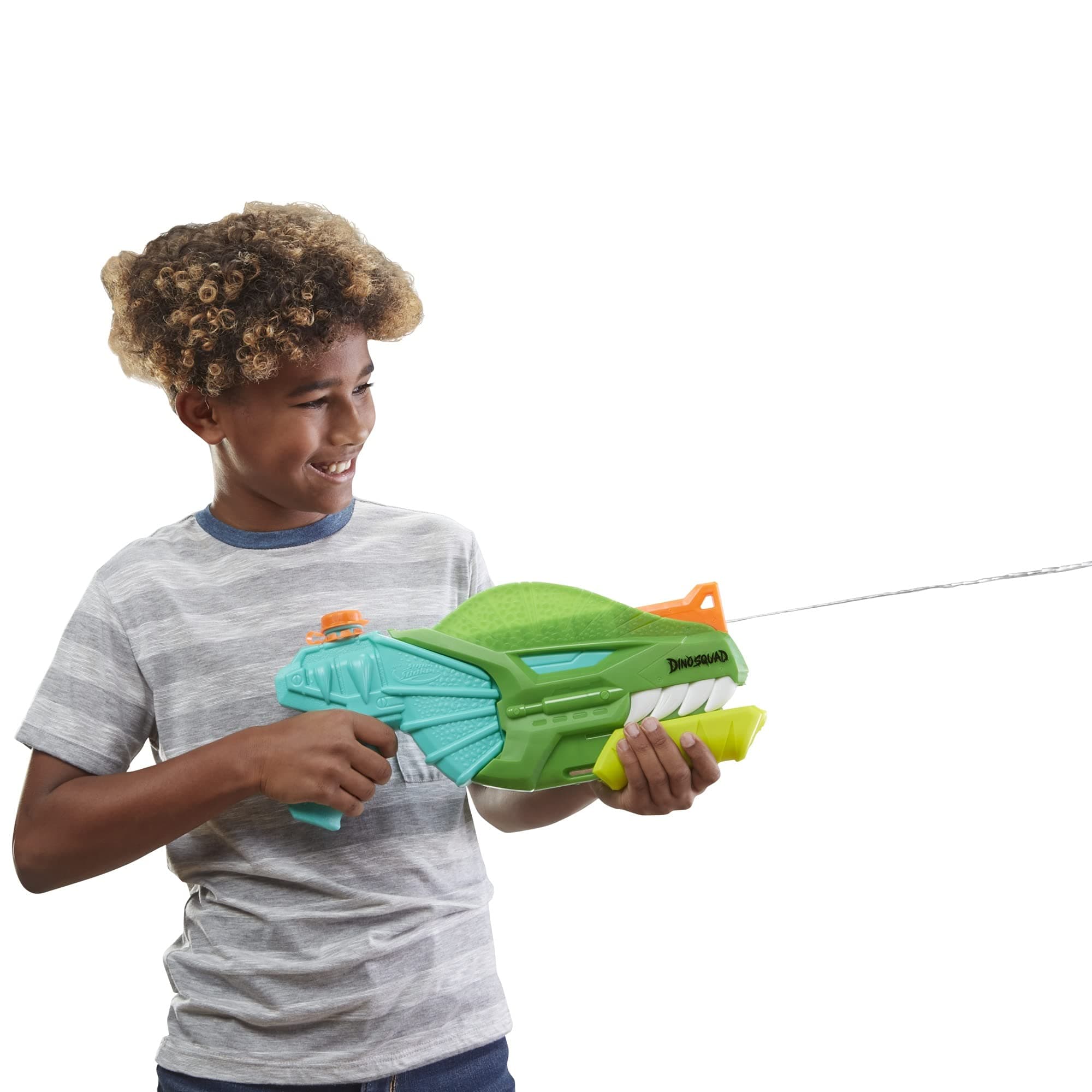 Super Soaker DinoSquad Water Blaster, Pump-Action for Outdoor Summer Games, for Kids, Teens & Adults