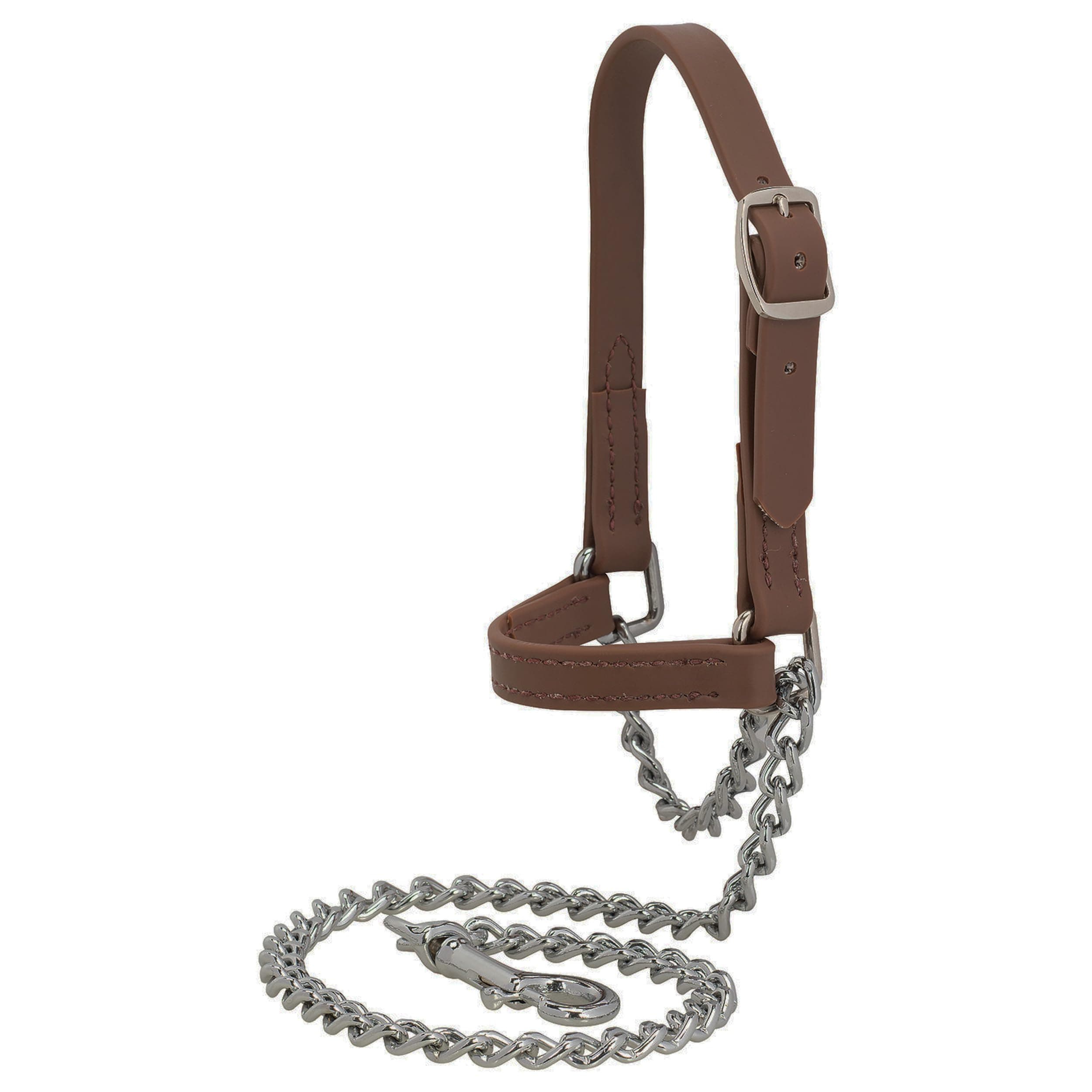 Weaver Leather Livestock Brahma Webb Goat Halter, Brown, Small