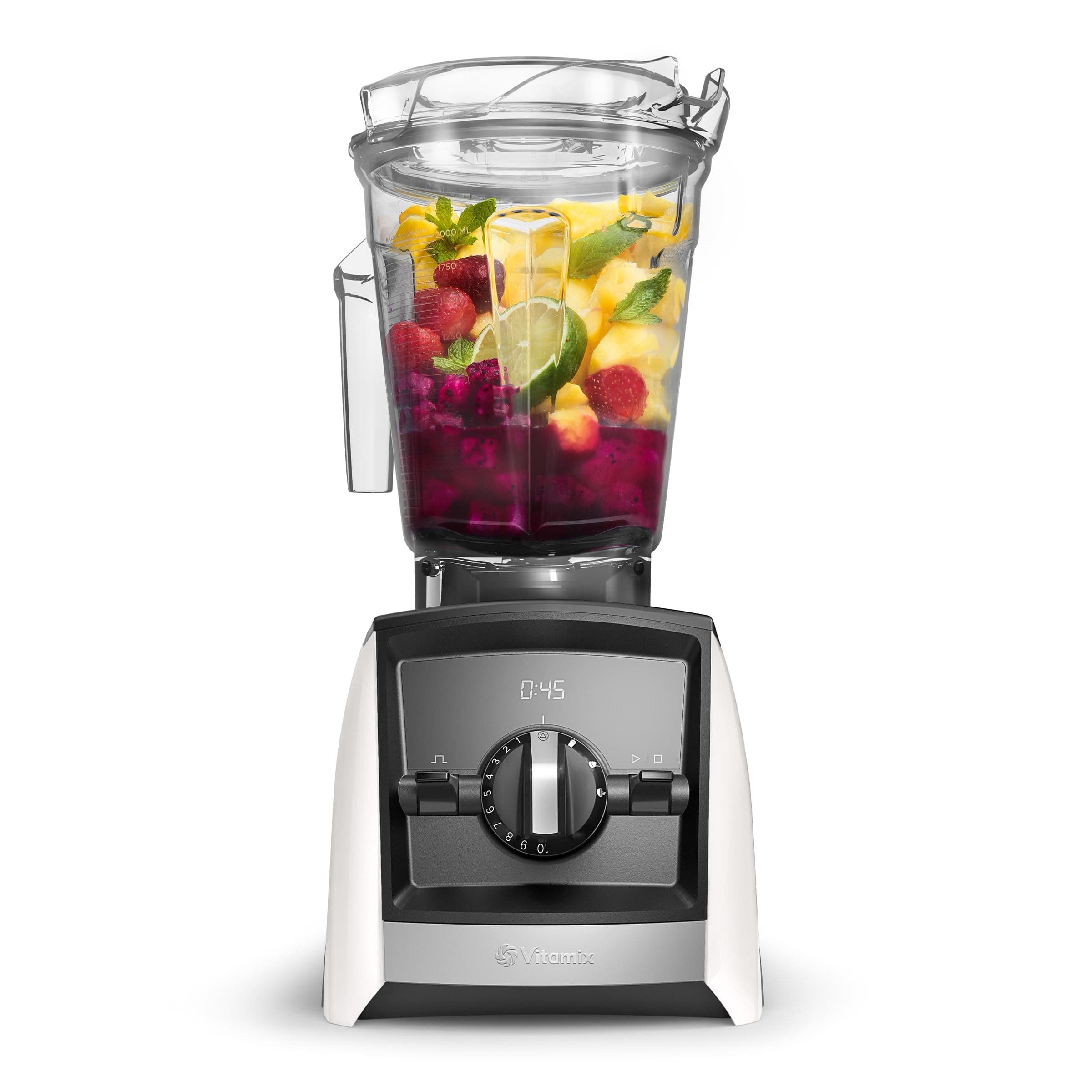Vitamix A2500 Ascent Series Smart Blender, Professional-Grade, 64 oz. Low-Profile Container, White (Renewed Premium)