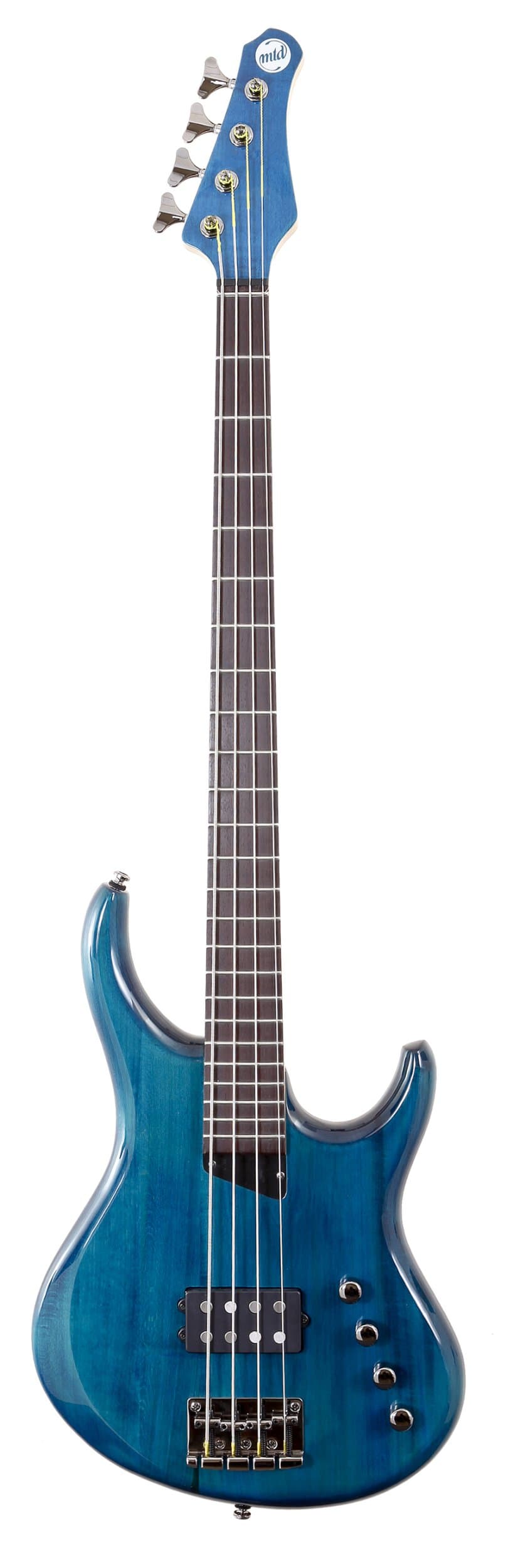MTD Kingston"The Artist" Bass Guitar (4 String, Rosewood, Transparent Blue)