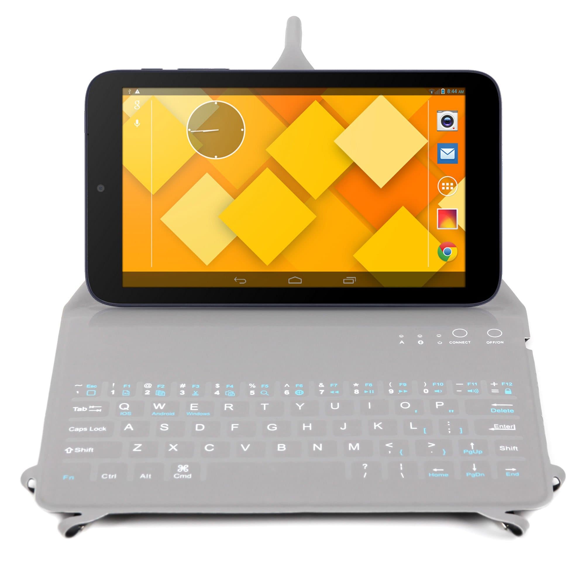 DURAGADGET Black QWERTY Keyboard Case (250 x 138 x 15mm) - Compatible with Alcatel One Touch Pop 7 & OneTouch PIXI 3 (7-Inch) Smartphones