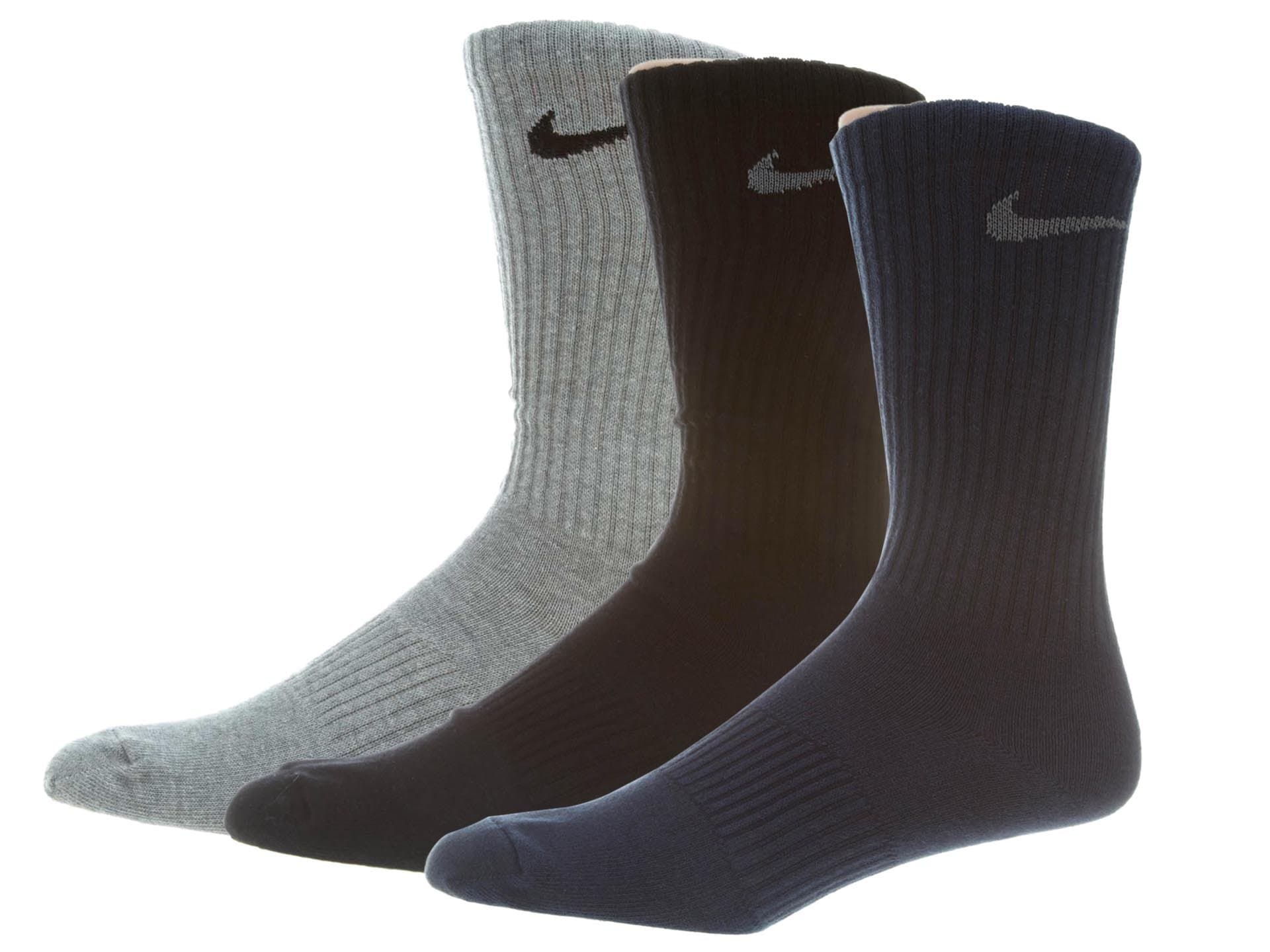 Nike Men's Dri-FIT Cushion Crew 3-Pack Socks SX4704-409 Medium