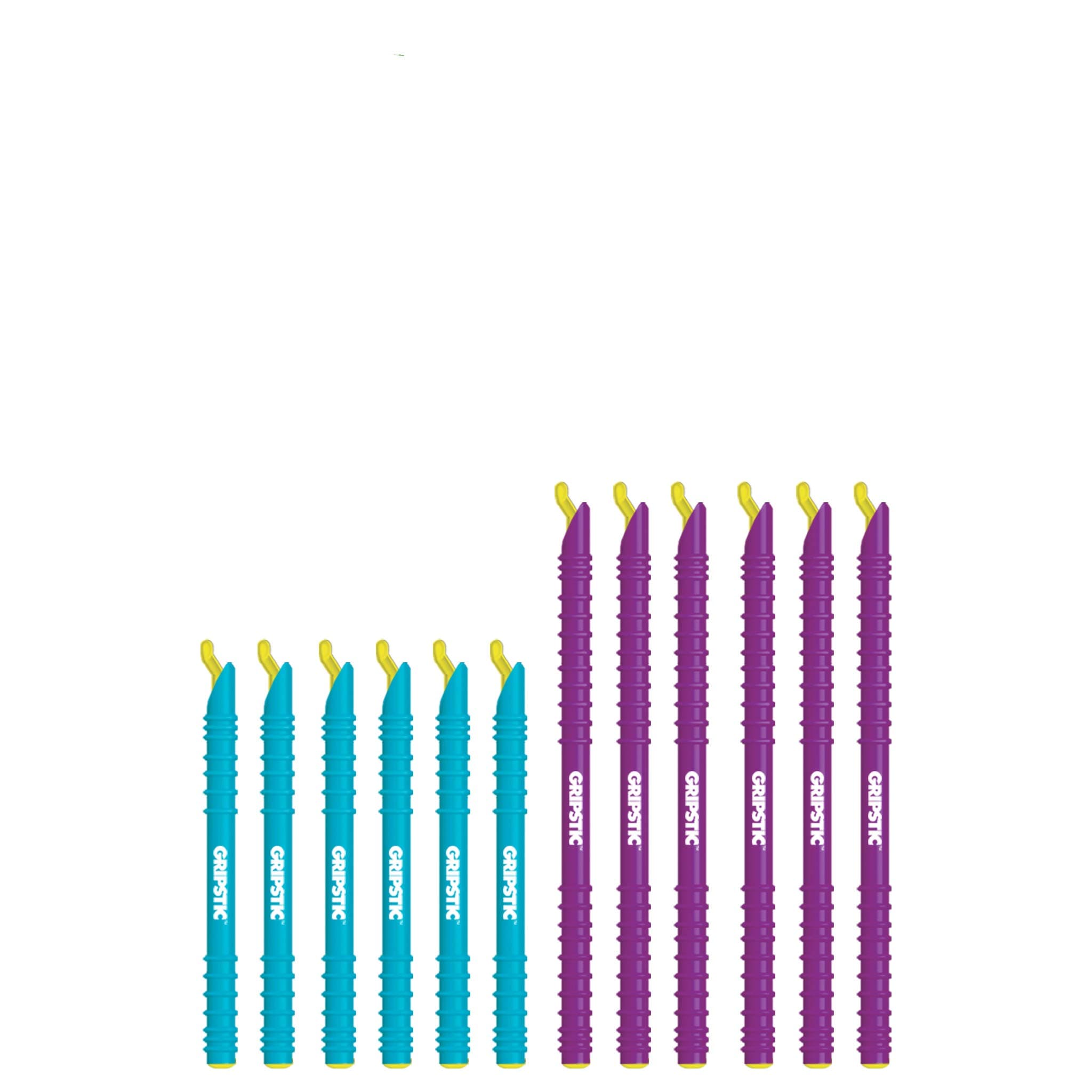 GRIPSTIC Small Bag Sealer Set. 12-Pack Reusable Bag Clips, Original Airtight & Waterproof Seal for Food Storage