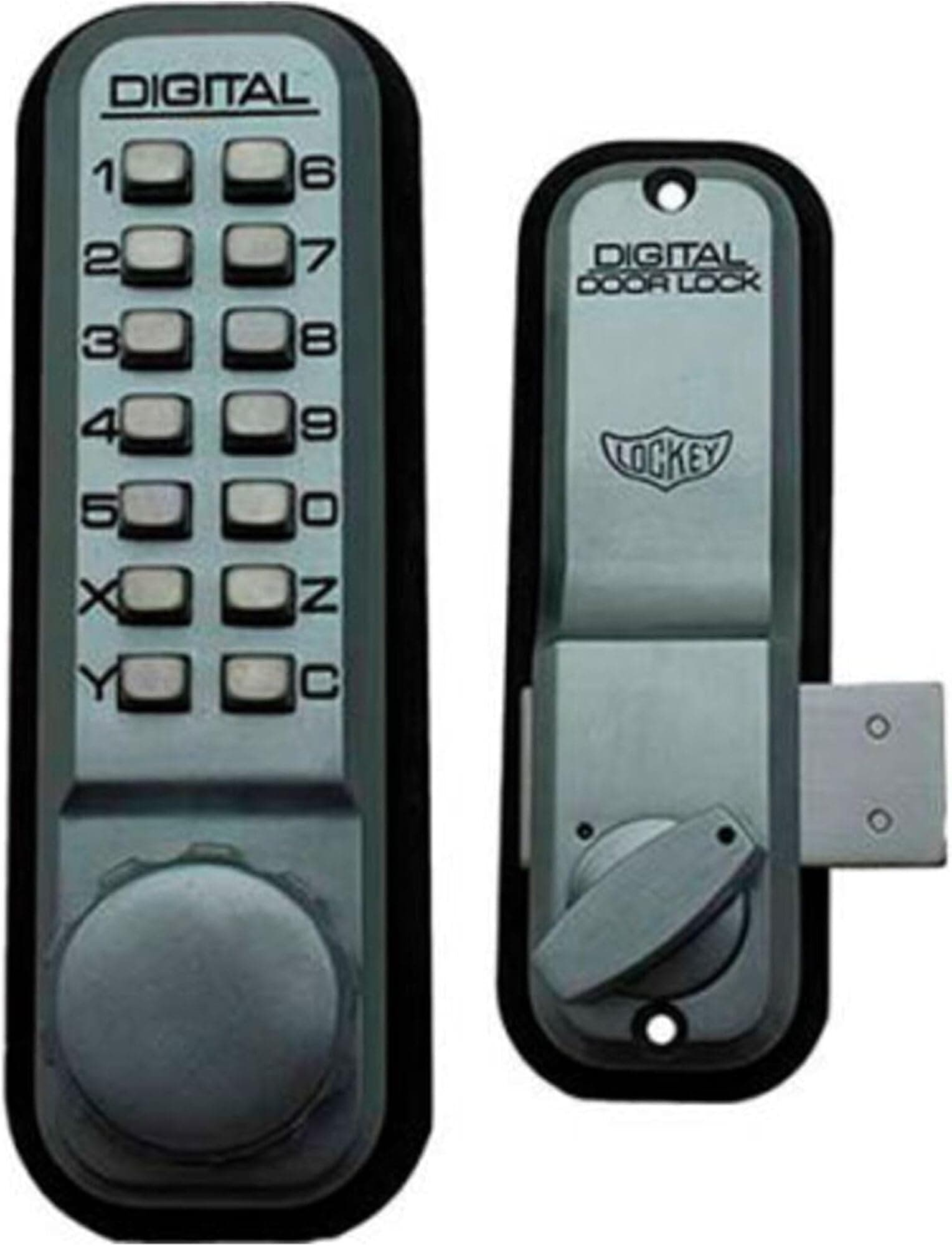 Lockey 2200 Mechanical External Digit Code Door Lock | Password Security Digital Combination Lock Deadbolt Keyless Push Button Zinc Alloy Gate Locks