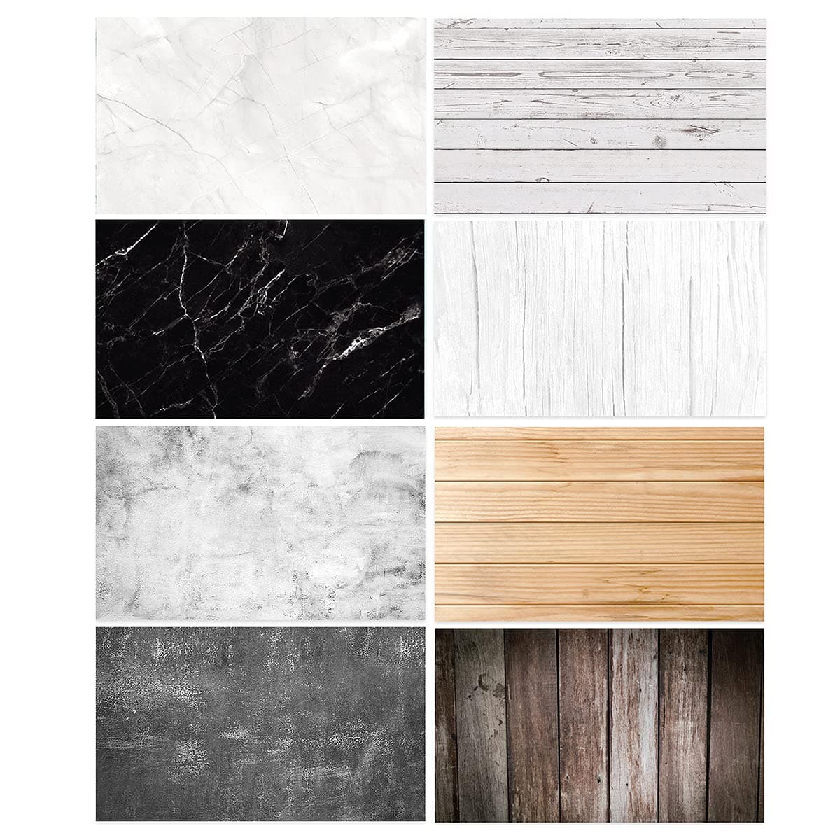 (Pack of 4) Double Sided Photography Backdrop for Food ,Flat Lay Photography Background , Photography Props for Jewelry Cosmetics Makeup Small Parts Props(22.83X34.64 inch) (Color 2)