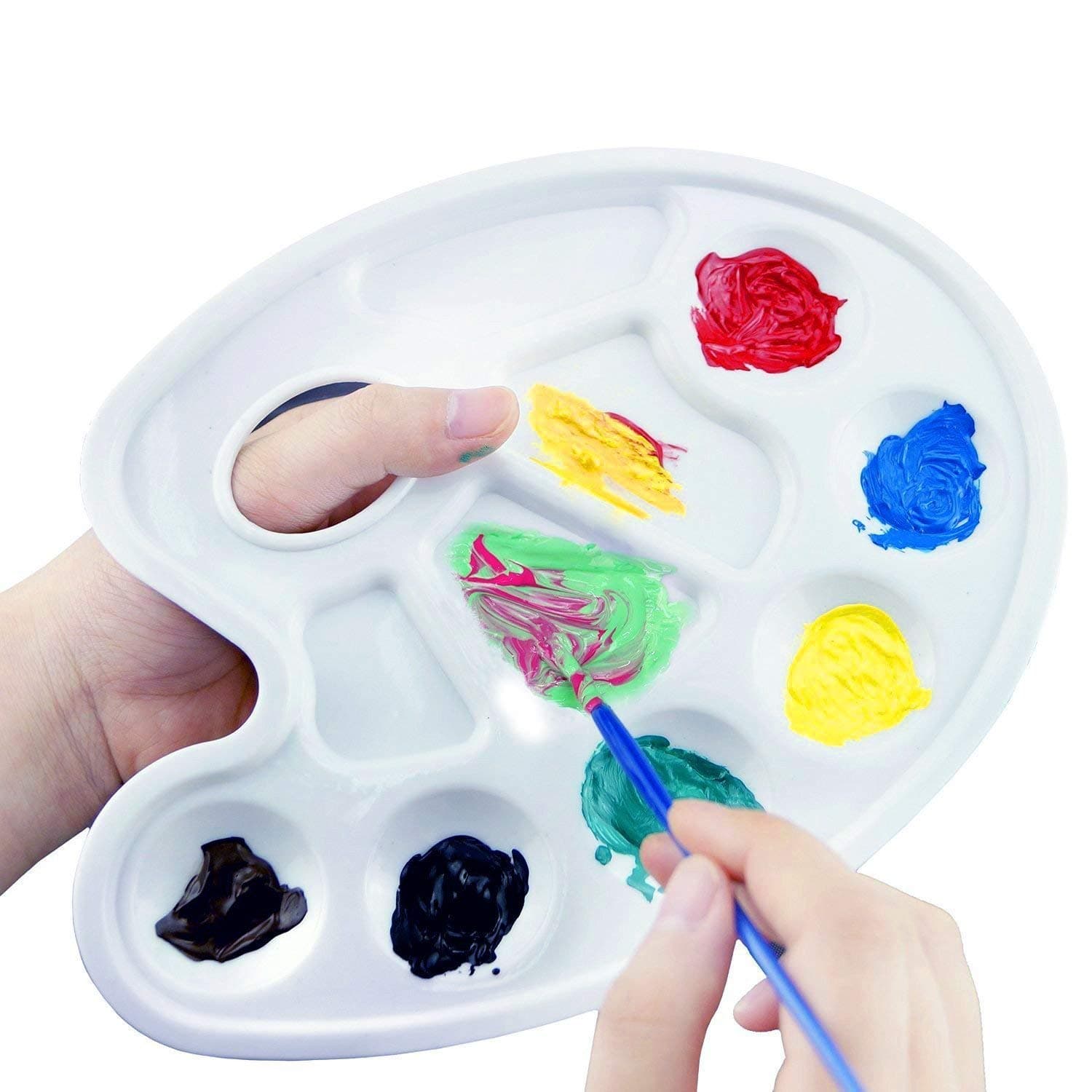 Acrylic Paint Set - Non Toxic Paints for Beginners, Kids, Students and Professional Artists 12x12 ml Rich Pigment Vibrant Colors - Perfect for Canvas, Wood, Clay, Fabric, Ceramic, Nail Art and Crafts