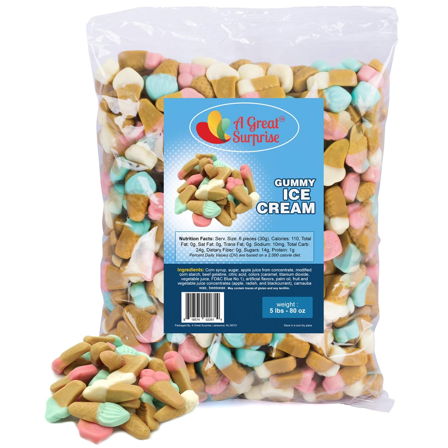 Gummy Candy – Gummy Ice Cream Cones - Ice Cream Party – Bulk Candy – 5 Pounds