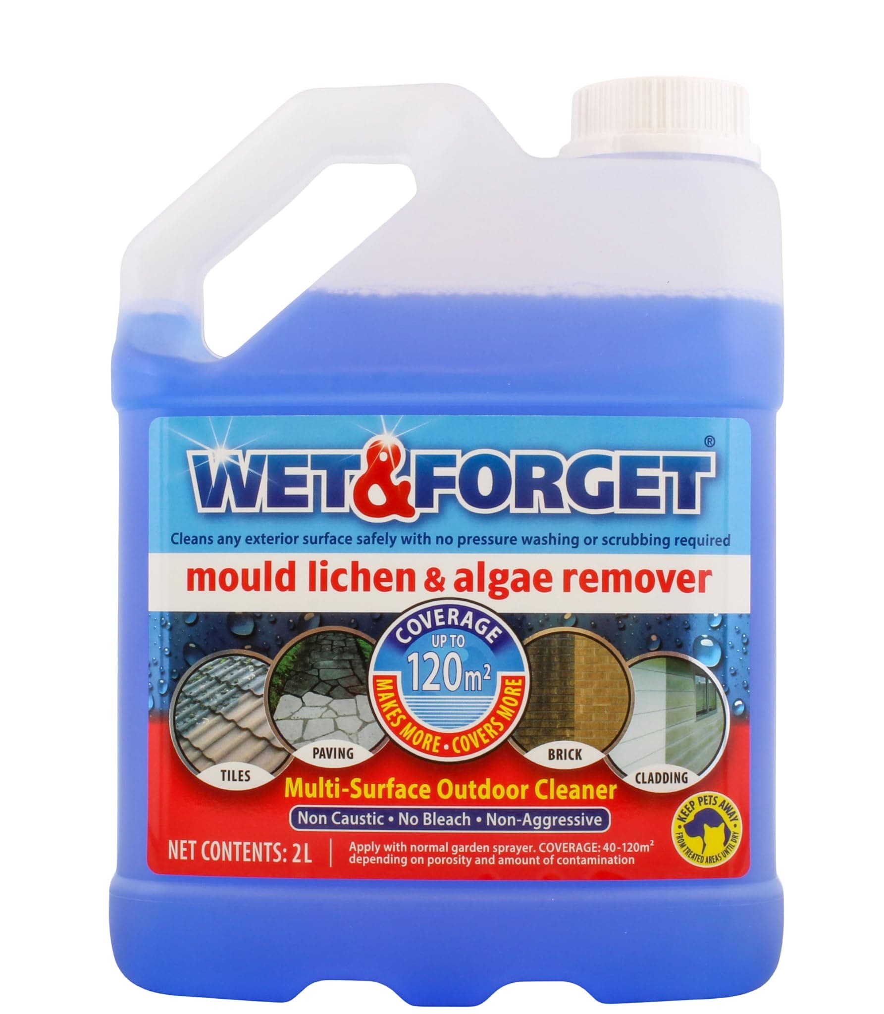 Wet & Forget - Moss Mould Lichen & Al Remover (2 Litre)