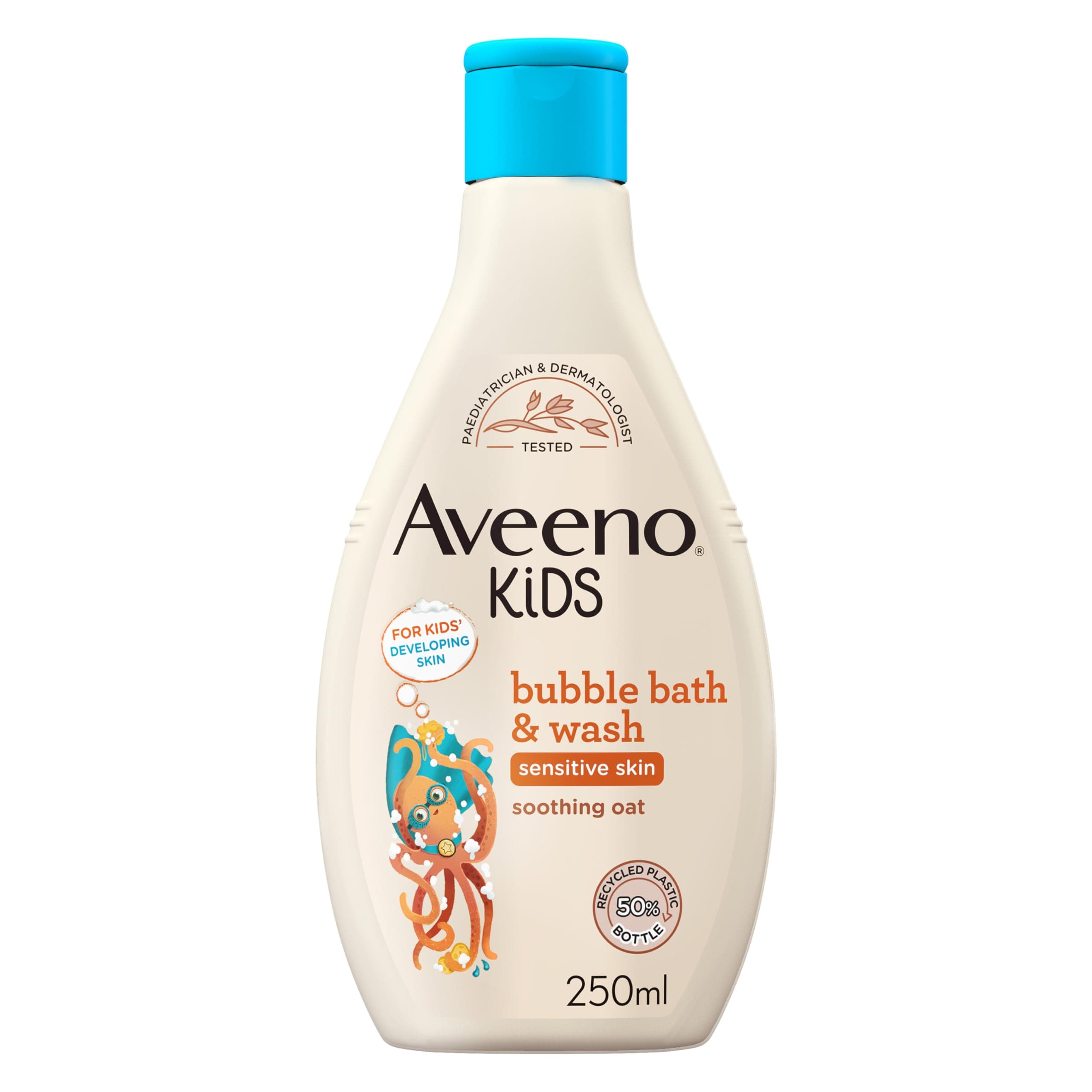 KIDS Bubble Bath & Wash 250ml | Enriched with Soothing Oat Extract | Foam Body Wash Developed for Your Little Superhero | Childrens Toiletries Sets