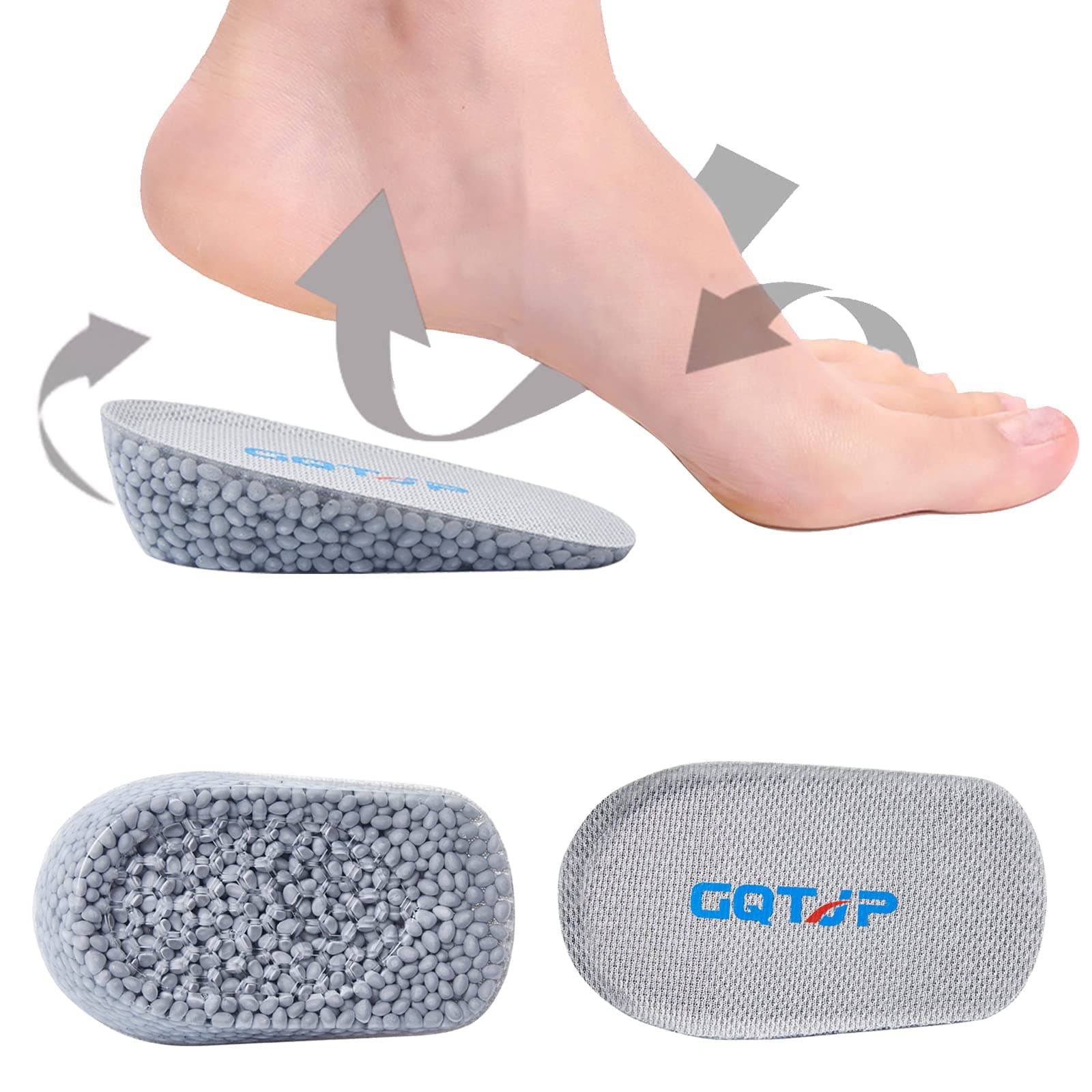 Heel Lifts for Shoes and Shoe Lifts Men Height Increase Insole Inserts Heel Lifts for Leg Length Discrepancy,Achilles Tendonitis Relief, Heel Pain and Plantar Fasciitis