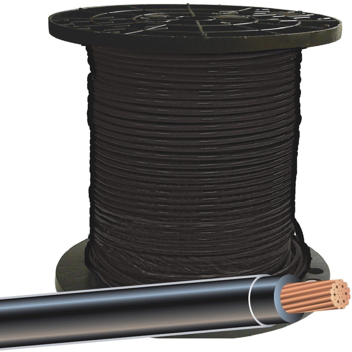 SOUTHWIRE COMPANY #20493301 500'BLK 6 Str BLDG Wire