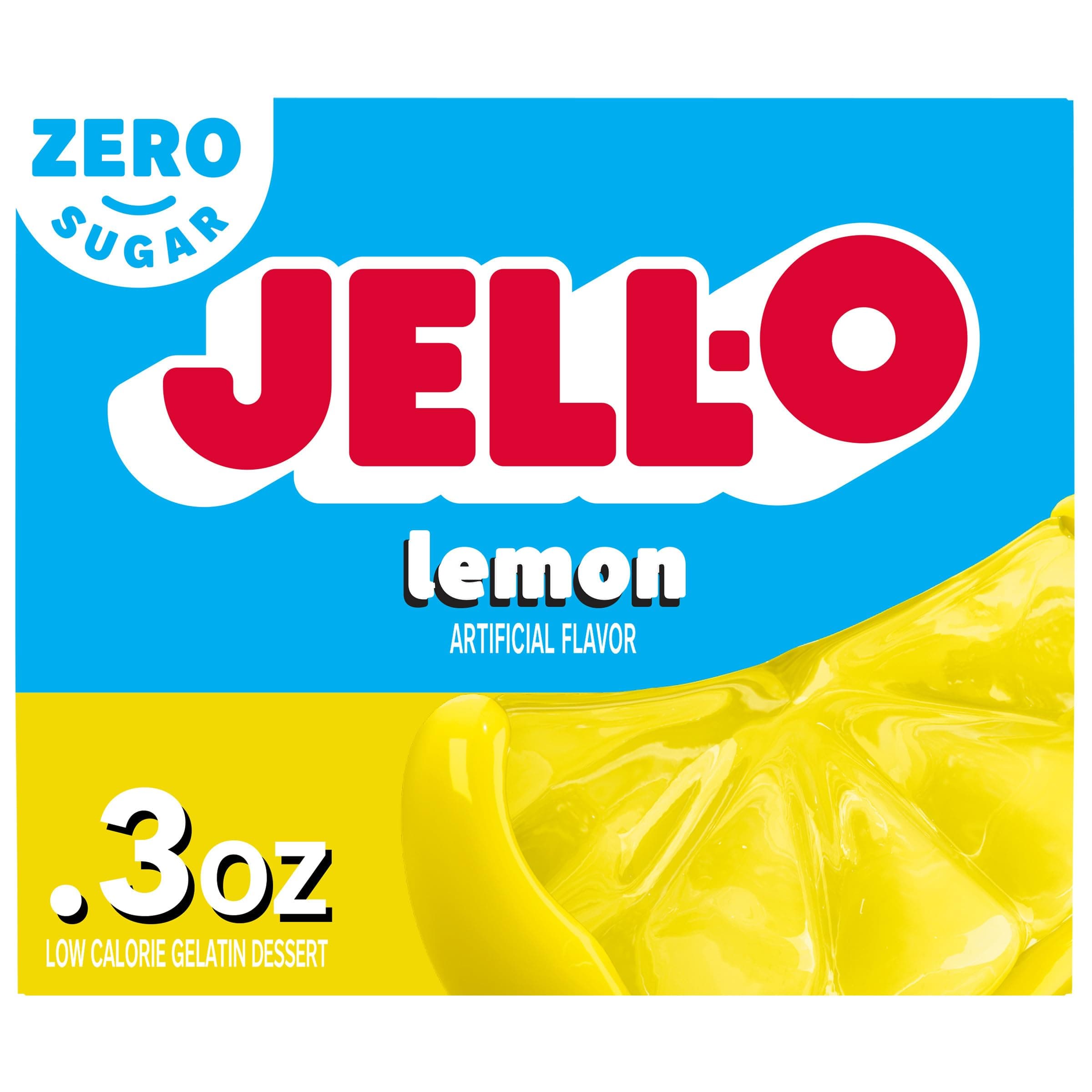 Lemon Zero Sugar Gelatin Dessert Mix, 0.3 oz Box