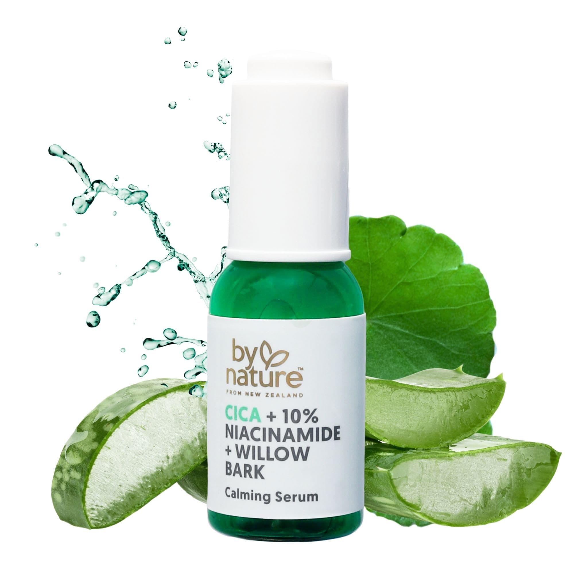 Calming Face Serum - Cica+10% Niacinamide+Willow Bark - Purifying Facial Serum with Cica Plant Extract & Texture Enhancing Niacinamide - Skincare from New Zealand - 1 fl. Oz