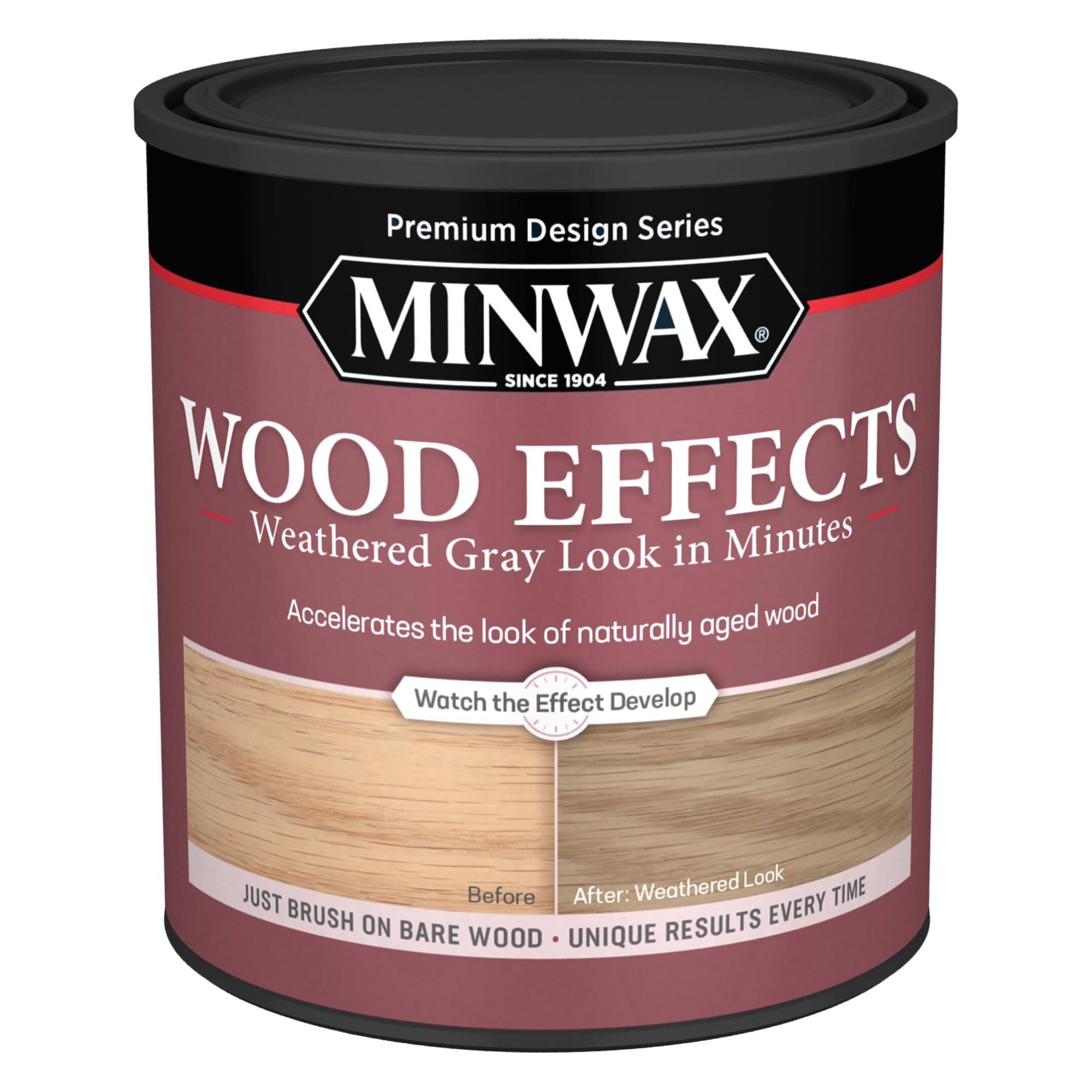 qt Minwax 40214 Weathered Gray Wood Effects Water‐Based Wood Accelerator