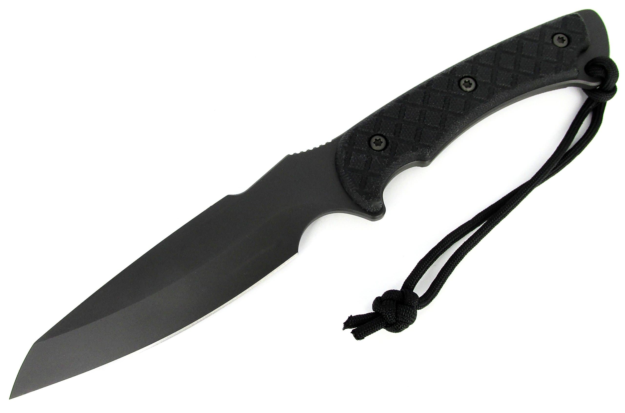 Spartan Blades Hybris Combat/Utility Fixed Blade Knife Black Blade Black Kydex Sheath