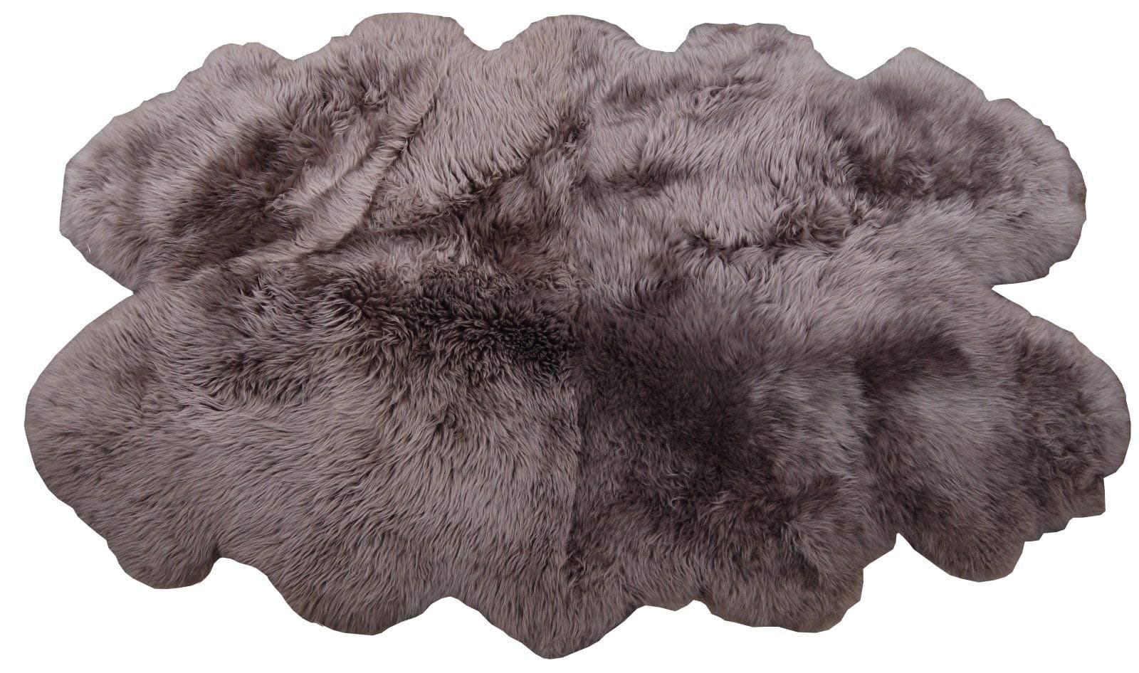 Windward Natural Sheepskin Area Rug Taupe Color Approx 73"x43" Extra Soft Touch of Luxury