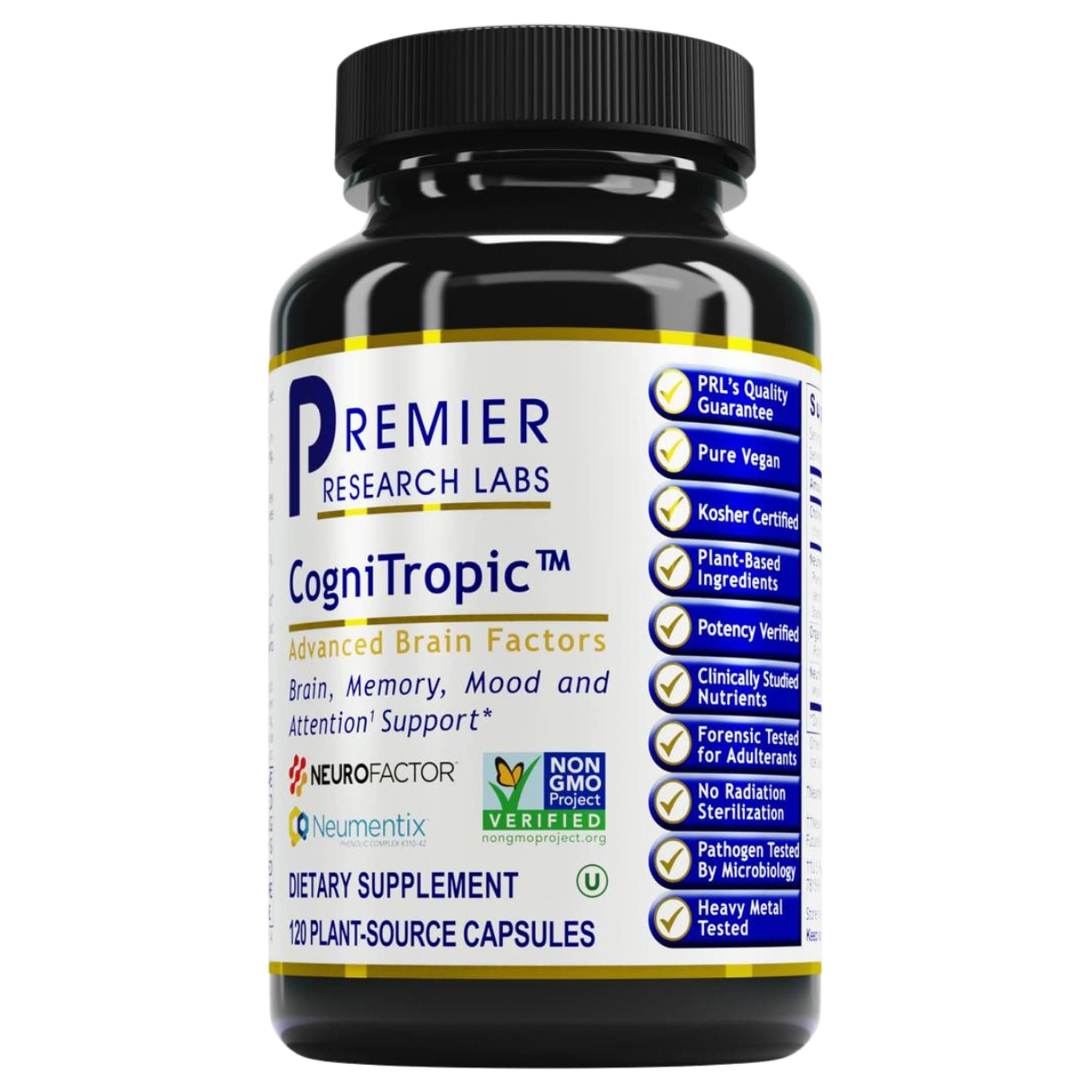 Cognitropic, Supports Memory, Higher Thinking, Learning and Attention, 120 Capsules