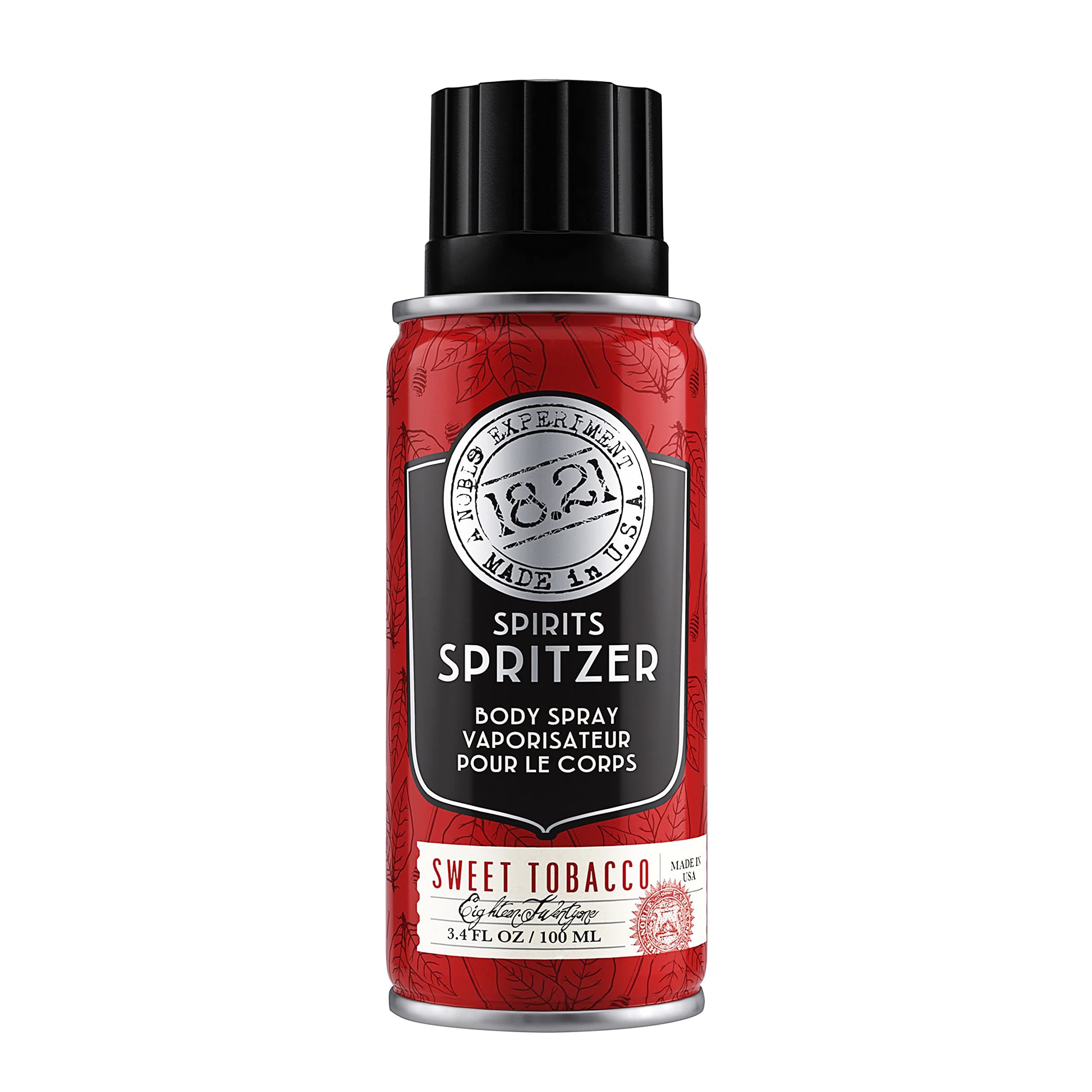 Men’s Spirits Spritzer, 3.4 oz. - Long-Lasting All Over Body Spray with Masculine Aromatics - Gifts for Him