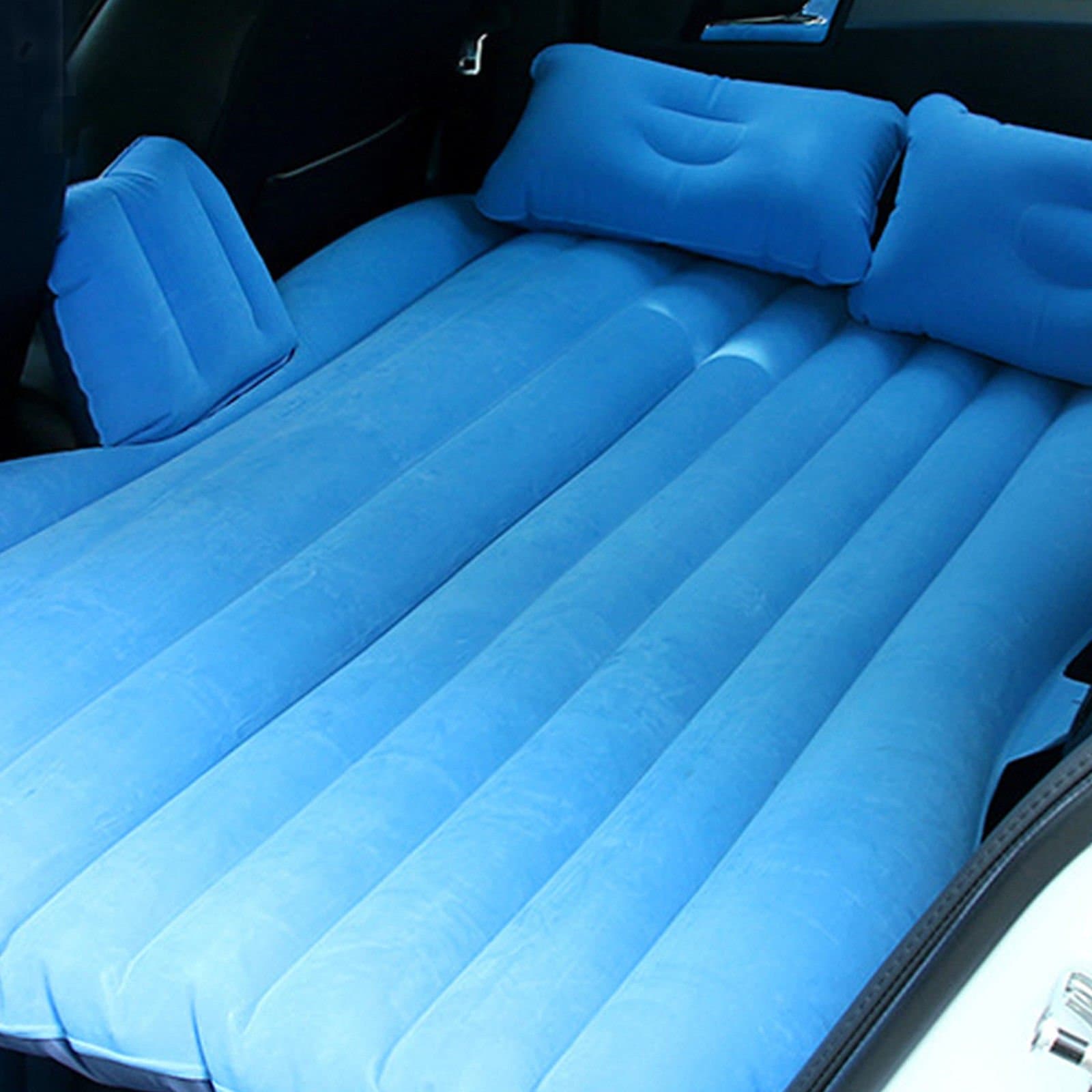 EGI Universal Light Blue Inflatable Car Mattress for Back Seat of Sedan, SUV, Pickup Trucks, Mini Van, and Semi Trucks