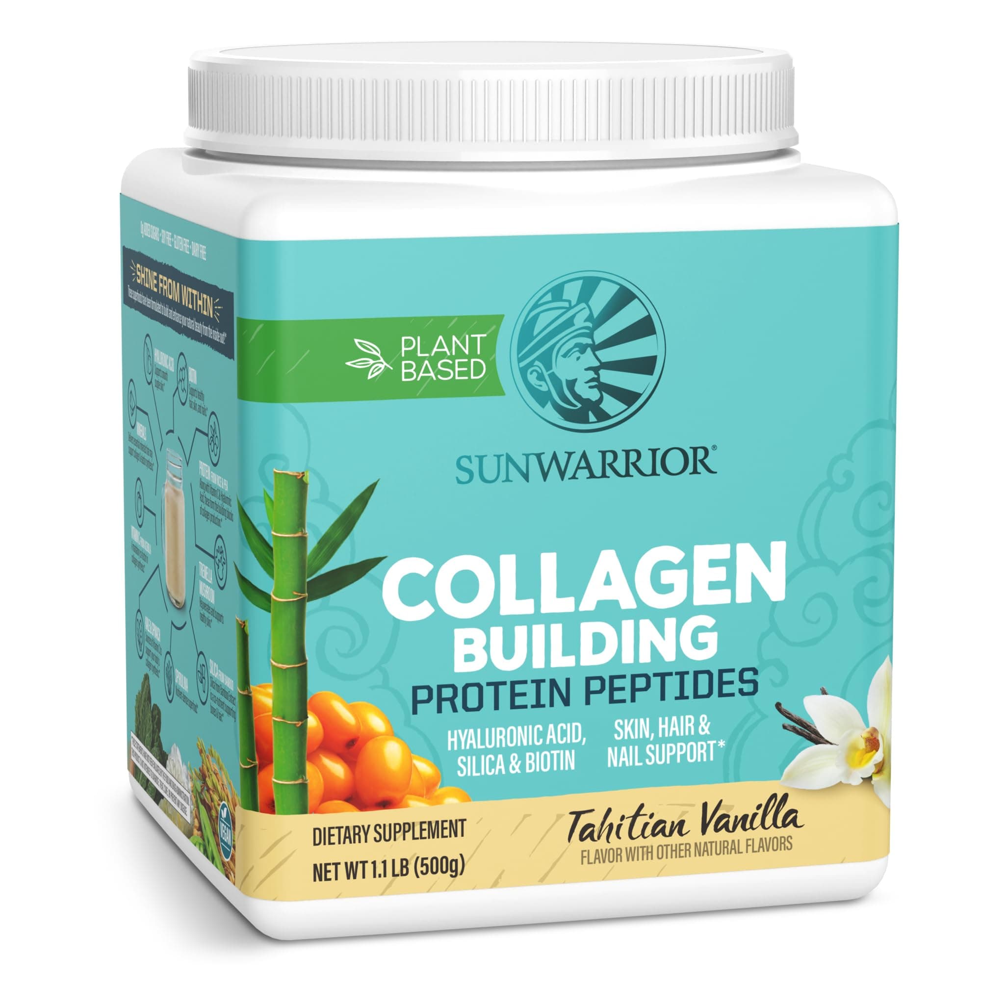 Collagen Building Protein Peptides, Tahitian Vanilla, 500 g