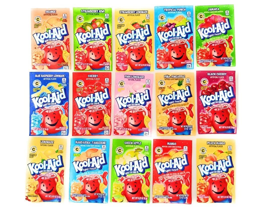 Kool Aid Ultimate Party Pack- 18 Different flavors -2 each- 36 Total