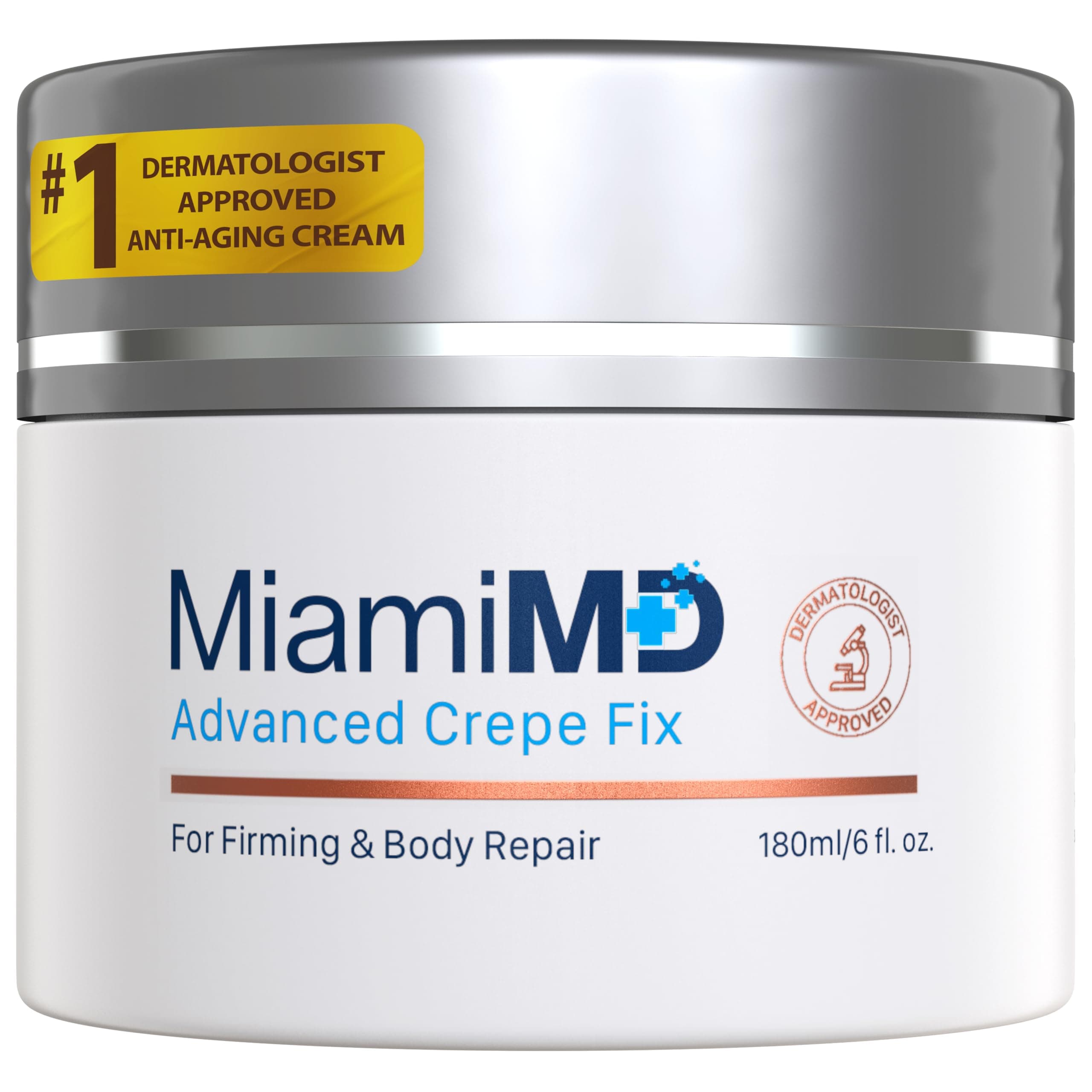 MiamiMDAdvancedCrepeFix-AntiAgingandSkinFirmingCreamForAllSkinTypes-CrueltyFree,ParabenFreeSkinCare-120ml(4floz)