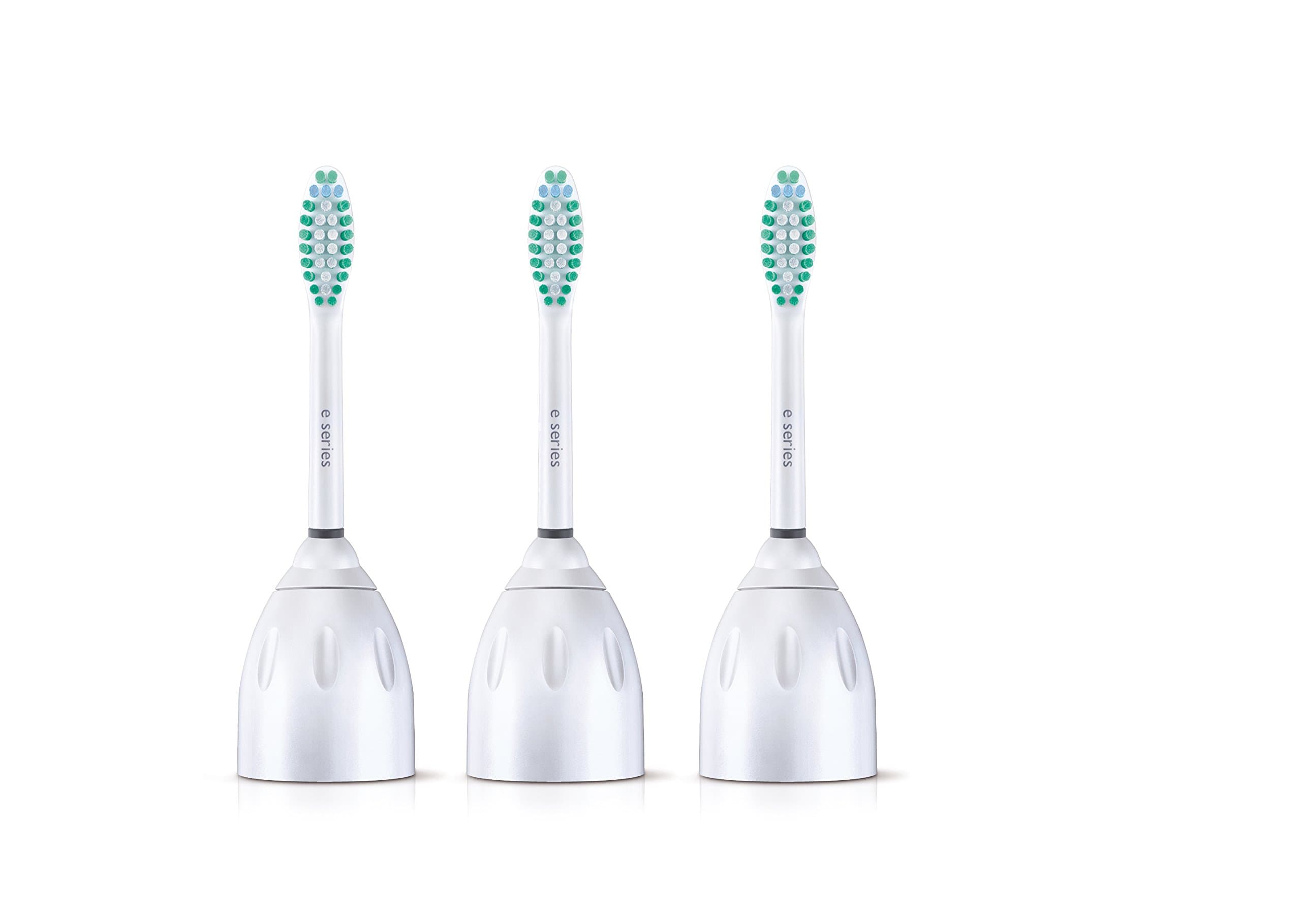 Genuine E-Series Replacement Toothbrush Heads, 3 Brush Heads, White, HX7023/64