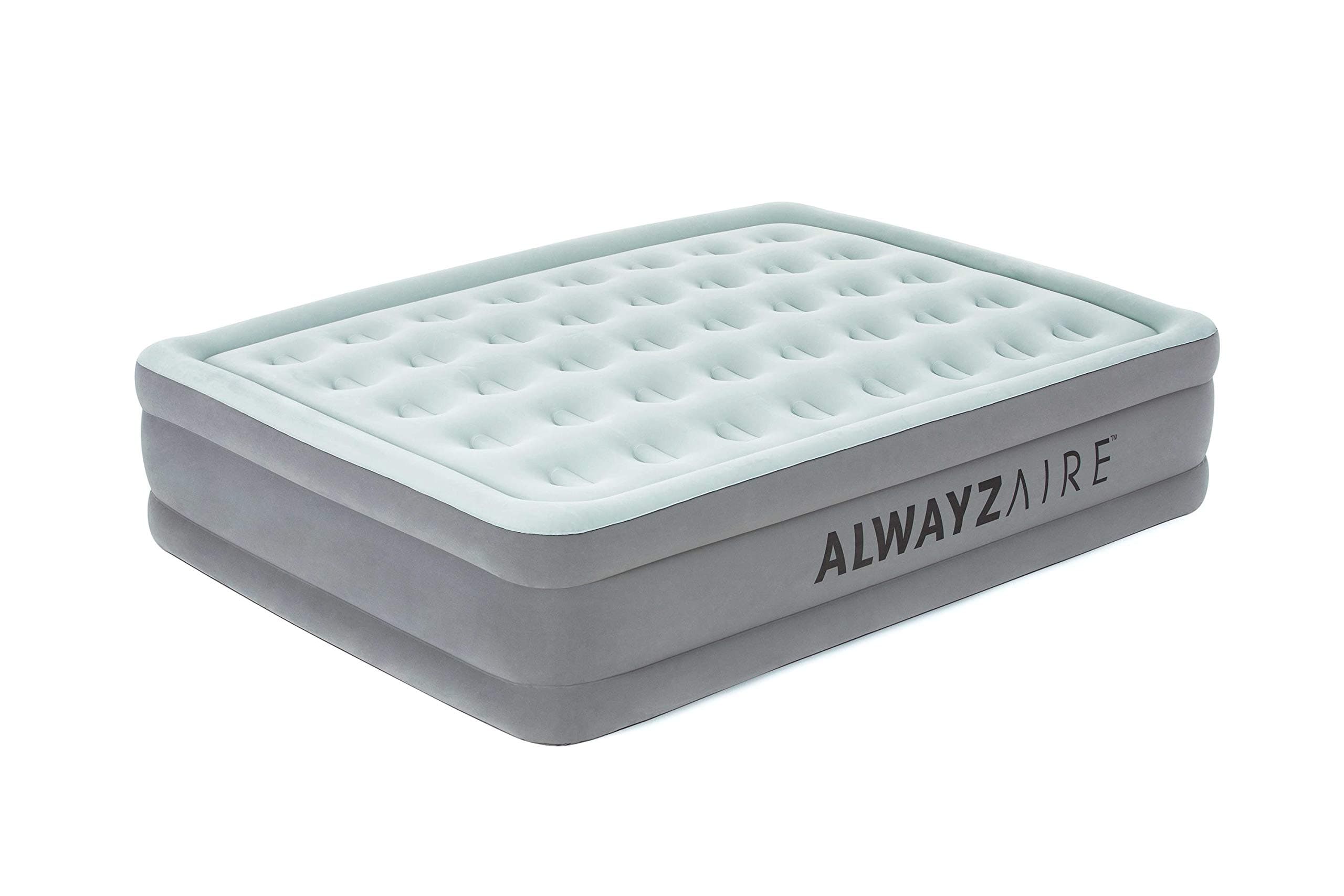 Bestway AlwayzAire Airbed Inflatable Mattress with Built-In Dual Inflation Air Pump, Queen, BW67624GB