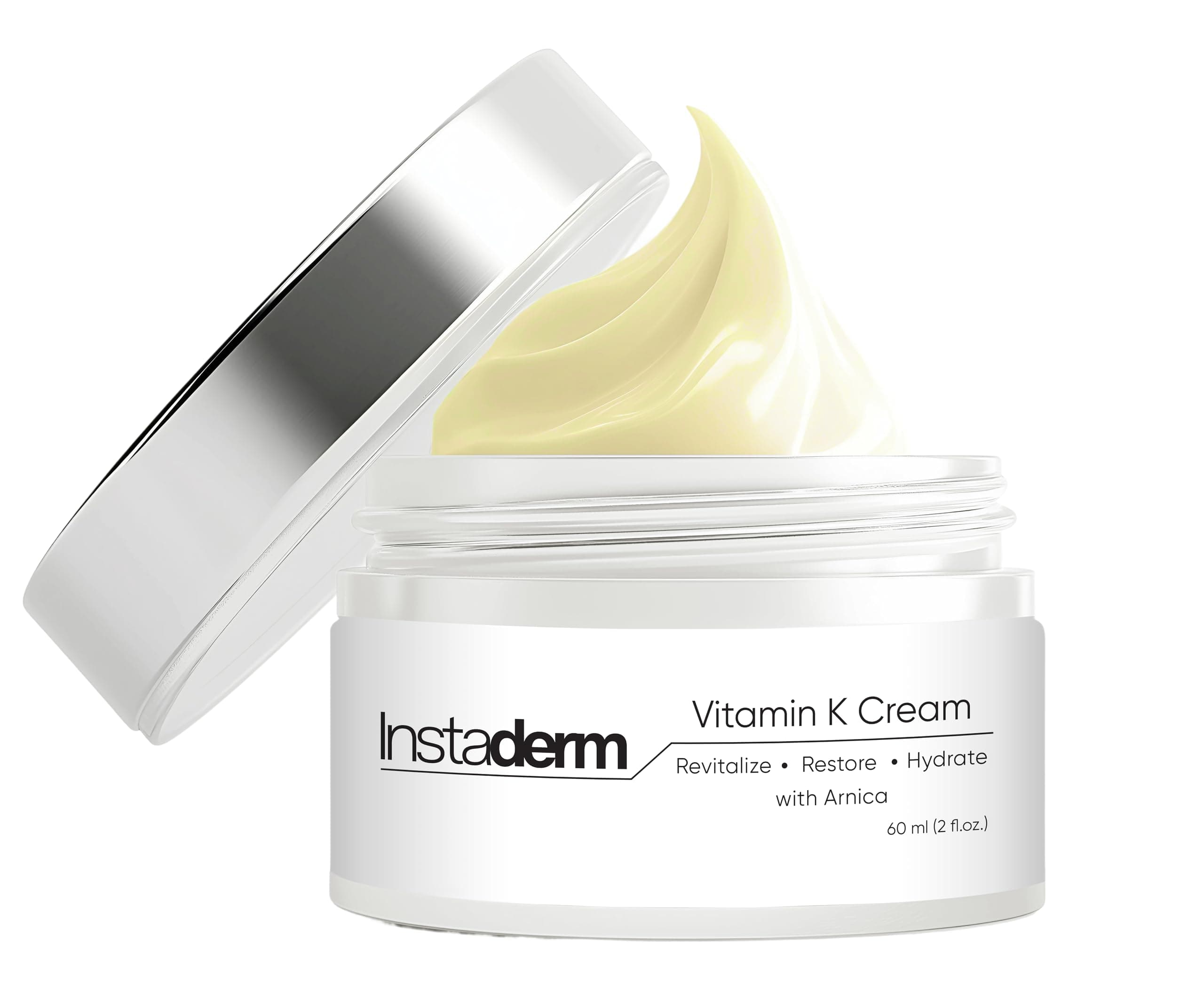 Vitamin K Cream- Bruise Healing Formula with Arnica. Dark Spot Moisturizer for Bruising, Spider Veins & Broken Capillaries. Repair Under Eye Dark Circles, & Puffiness.