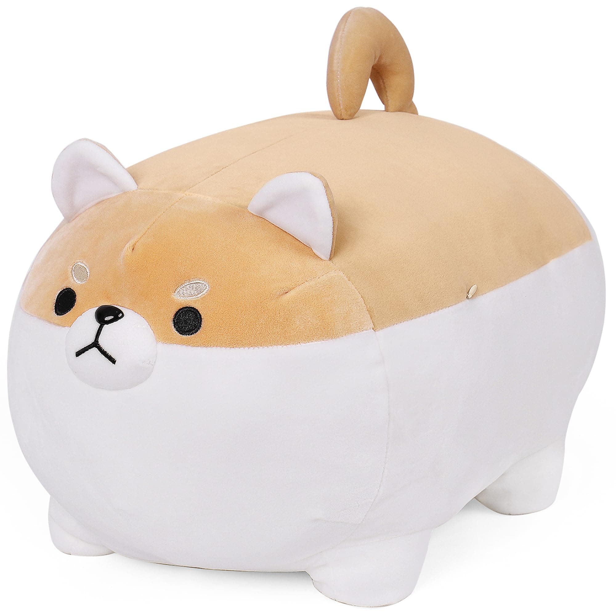 19.7" Shiba Inu Plush, Corgi Plush, Dog Stuffed Animal, Cute Puppy Anime Kawaii Stuffed Animals Soft Pillow Gifts for Girls Boys Kids (Brown)