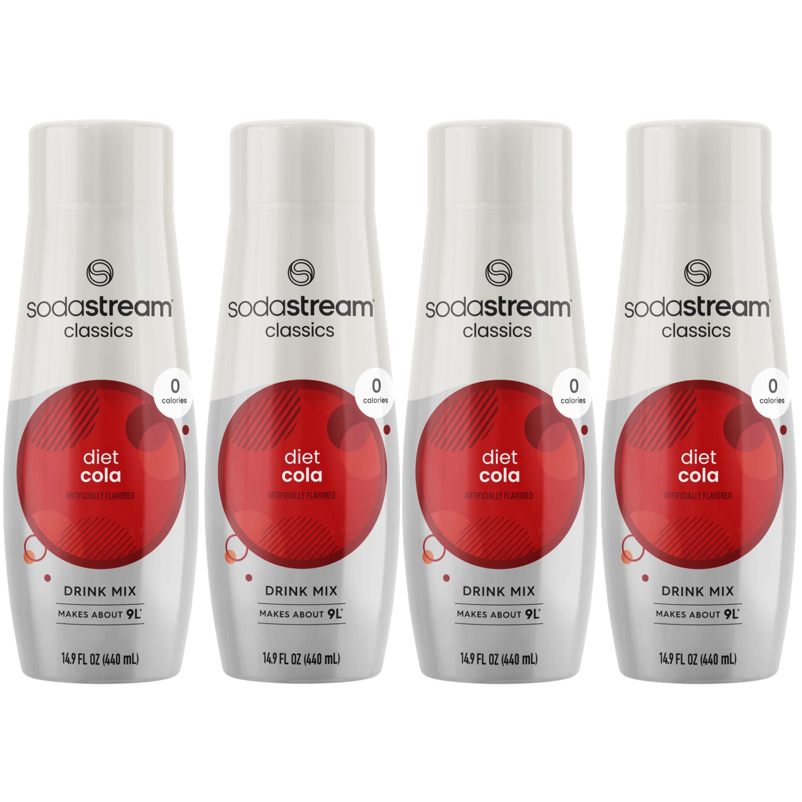 SodaStream Diet Cola, 14.9 Fl Oz, Pack of 4 (Packaging May Vary)