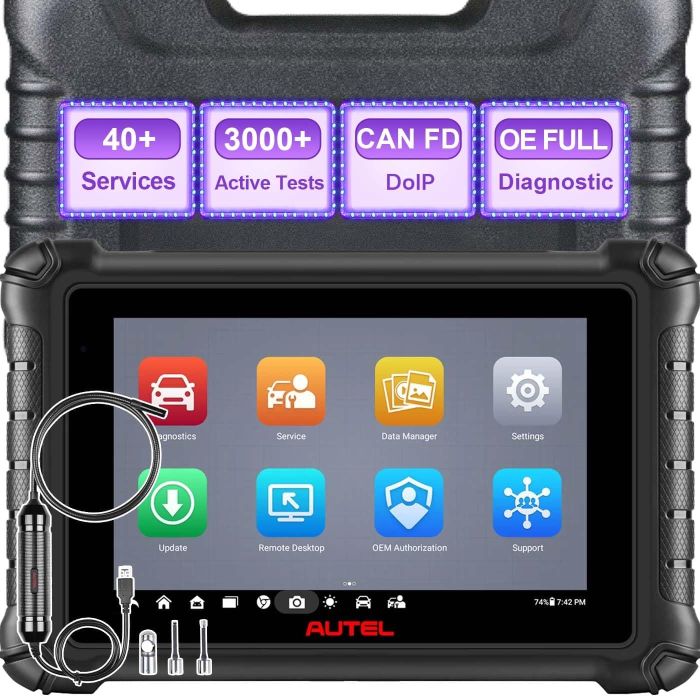 MaxiCheck MX900 Obd2 Scanner + Free MaxiVideo MV108, All System Diagnostic Scan Tool for Cars with 40+ Reset Services, Better Autos maxisys Tool, Upgrade of autel MX 808 MK 808 900 S PRO