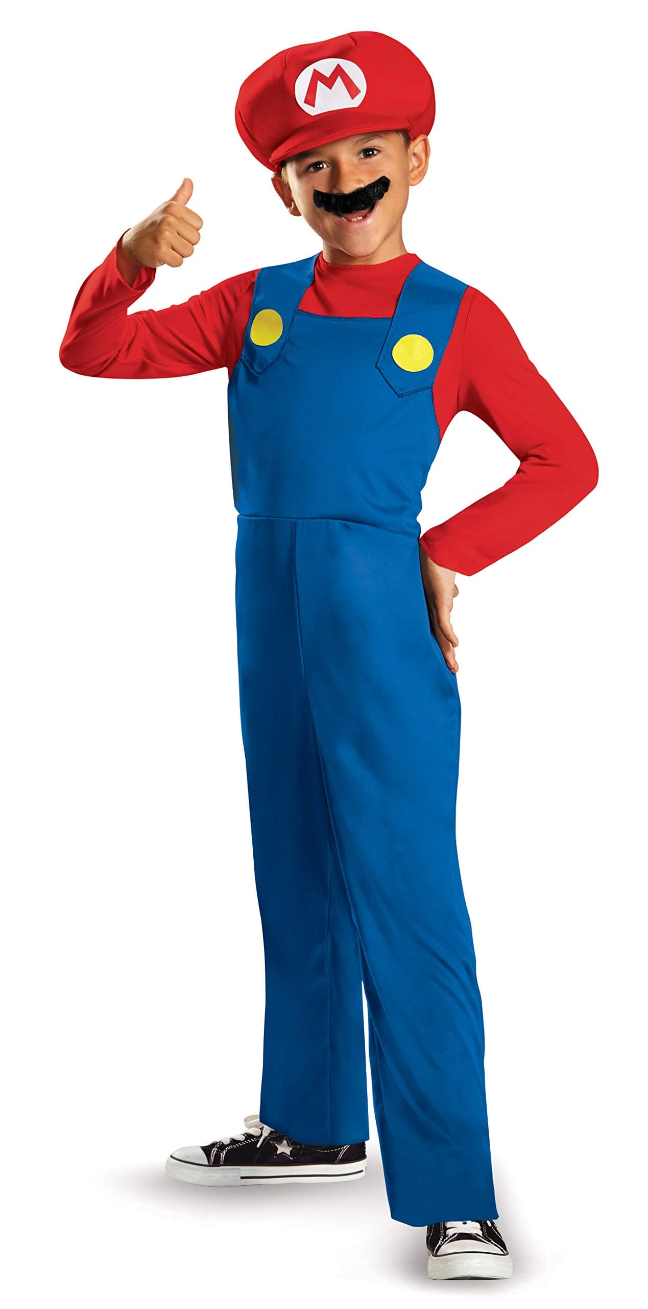 Disguise Nintendo Super Mario Bros Disk73689L Classic Costume, (Small 4-6 Years) Multicolor, Synthetic
