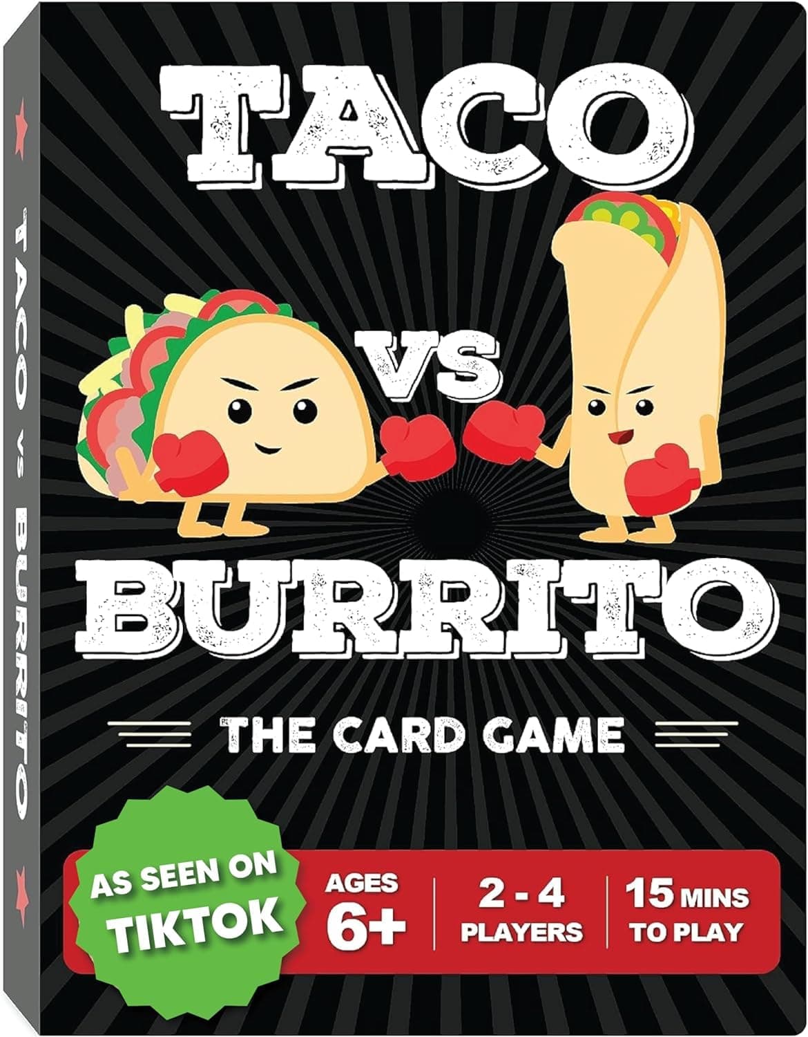 Taco vs Burrito - The Wildly Popular Surprisingly Strategic Card Game Created by a 7 Year Old - A Perfect Family-Friendly Party Game for Kids, Teens & Adults!