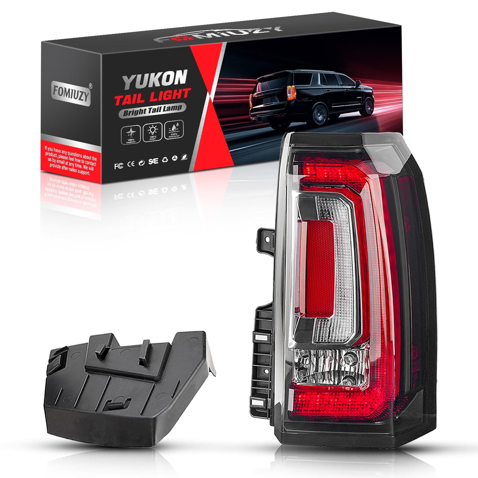 Tail Lights Assembly Right Passenger Fit For GMC Yukon Yukon XL Denali 2015 2016 2017 2018 2019 2020 Rear LED Brake Turn Signal Back Up Taillight Replaces 84536243 GM2801268 23380460