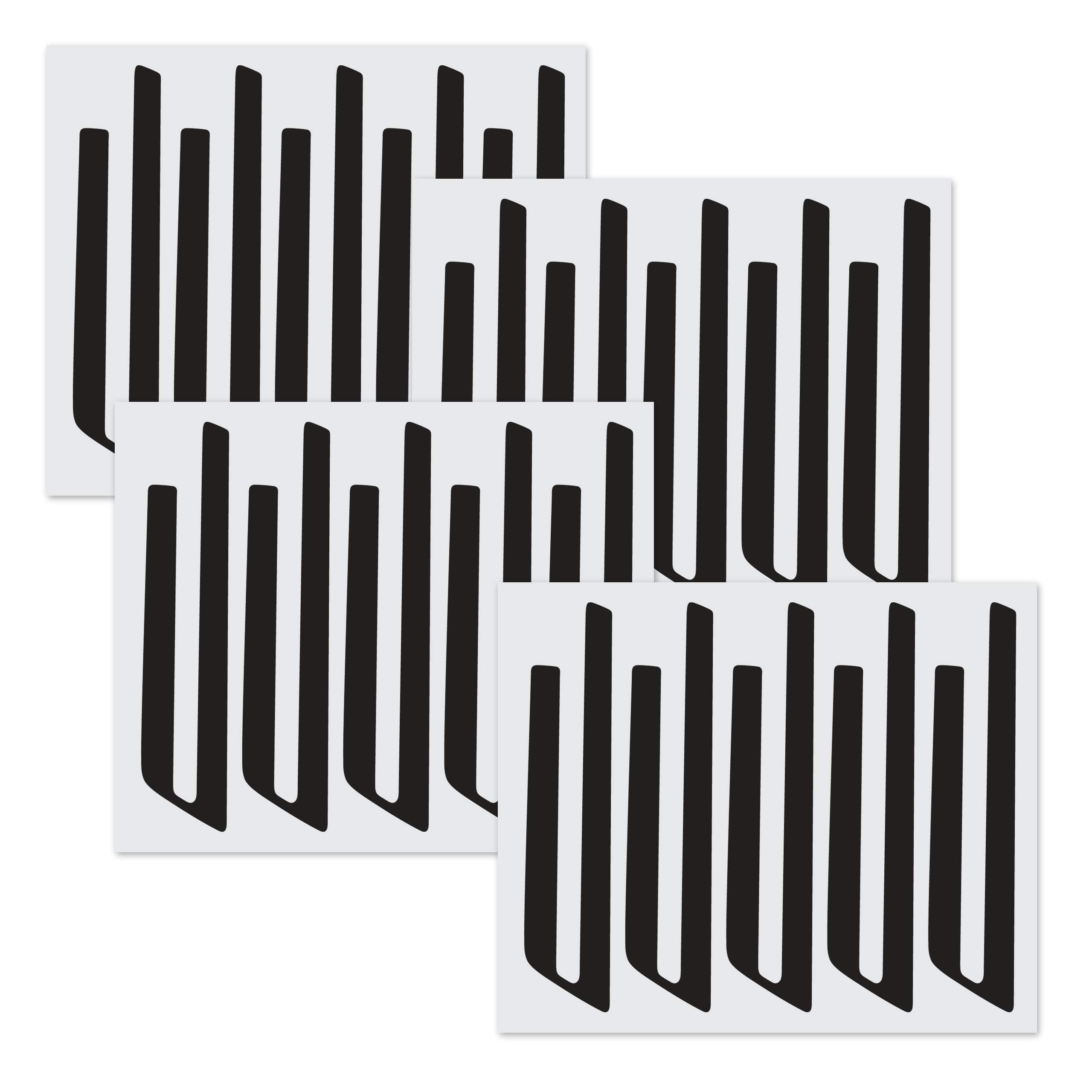 EZM Blackout Stickers for VW MK7 MK7.5 Golf R 18 Inch Cadiz Alloy Wheels