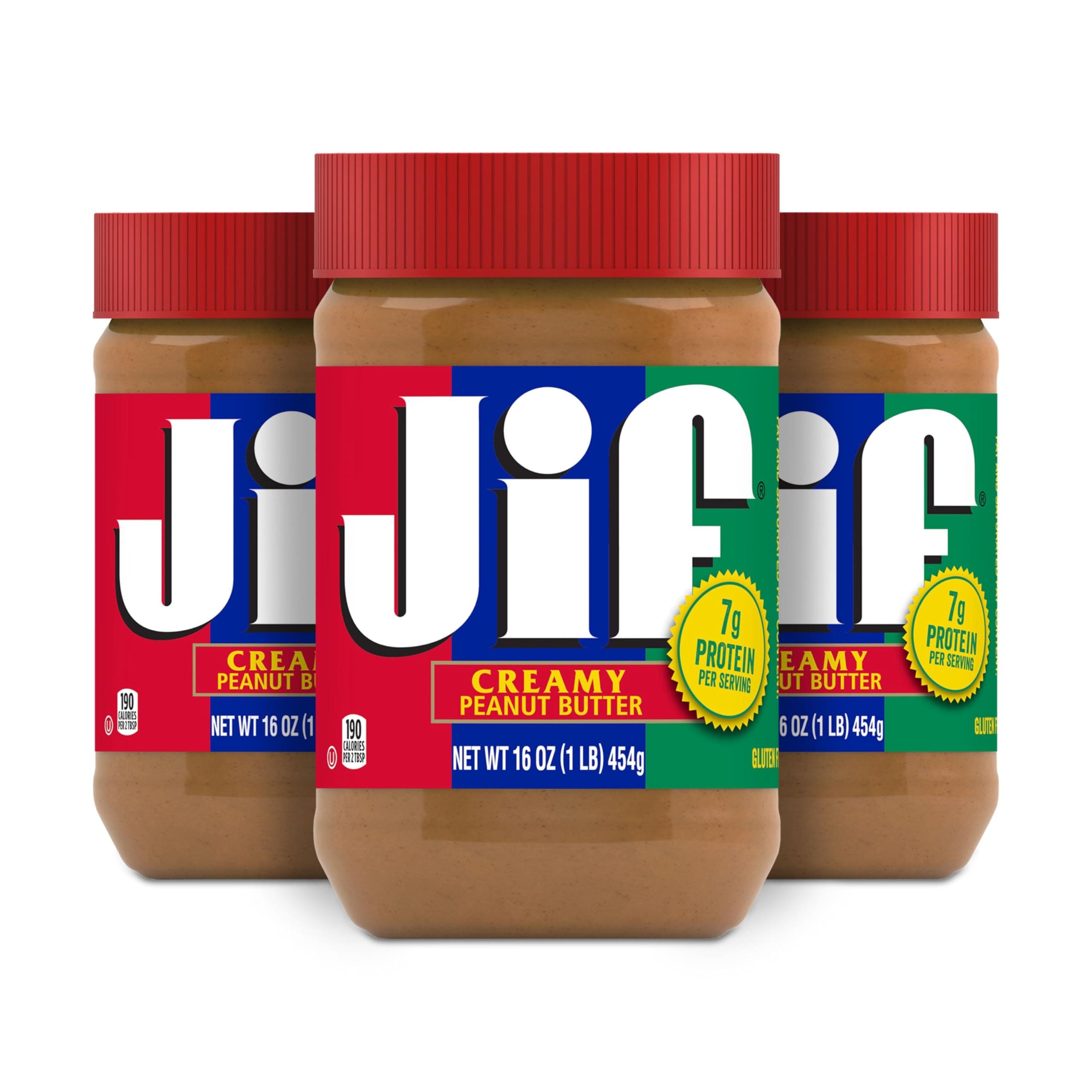 Jif Creamy Peanut Butter, 16 Ounces (Pack of 3)