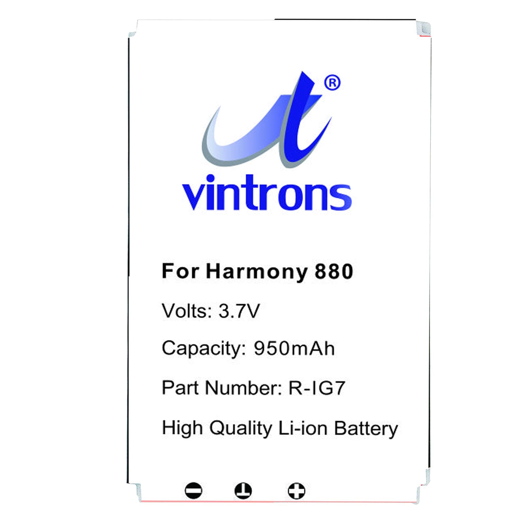 VINTRONS R-RG7, F12440023 Battery for Logitech Harmony 720, Harmony 780, Harmony 880, Harmony 900, Harmony One, MX-880, MX-890,