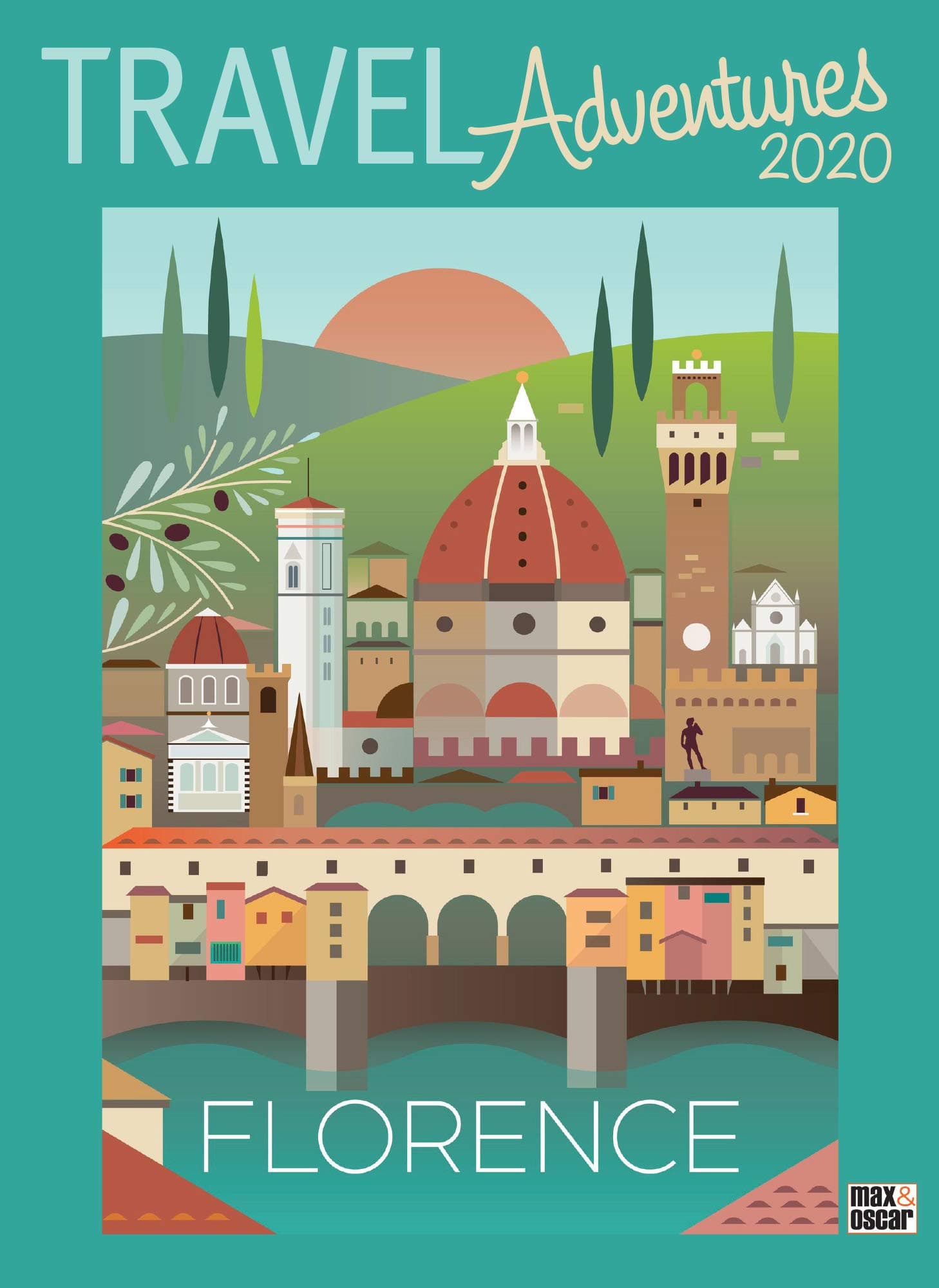 Travel Adventures Wall Calendar 2020 Monthly January-December 8.75'' x 12"