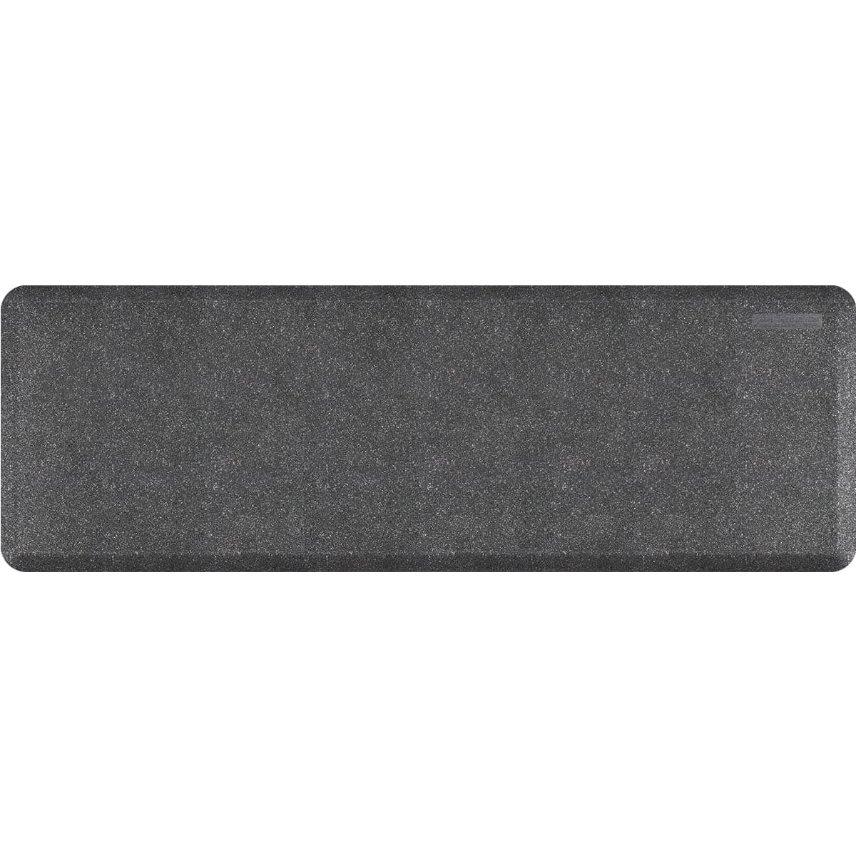 WellnessMats Granite 3/4" Polyurethane Anti Fatigue Floor Mat - Cushioned Comfort & Support for Home, Kitchen, Garage, Office Standing Desk - Non-Slip, Non-Toxic, Durable - 72" x 24" - Granite Steel