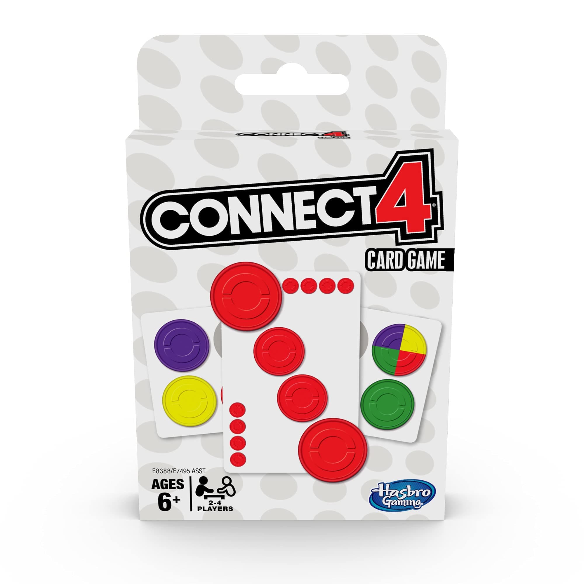 Hasbro Gaming Connect 4 Card Game for Kids, 2-4 Players 4-in-A-Row Game, Fun Summer Activities, Vacation Travel Essentials, Ages 8+