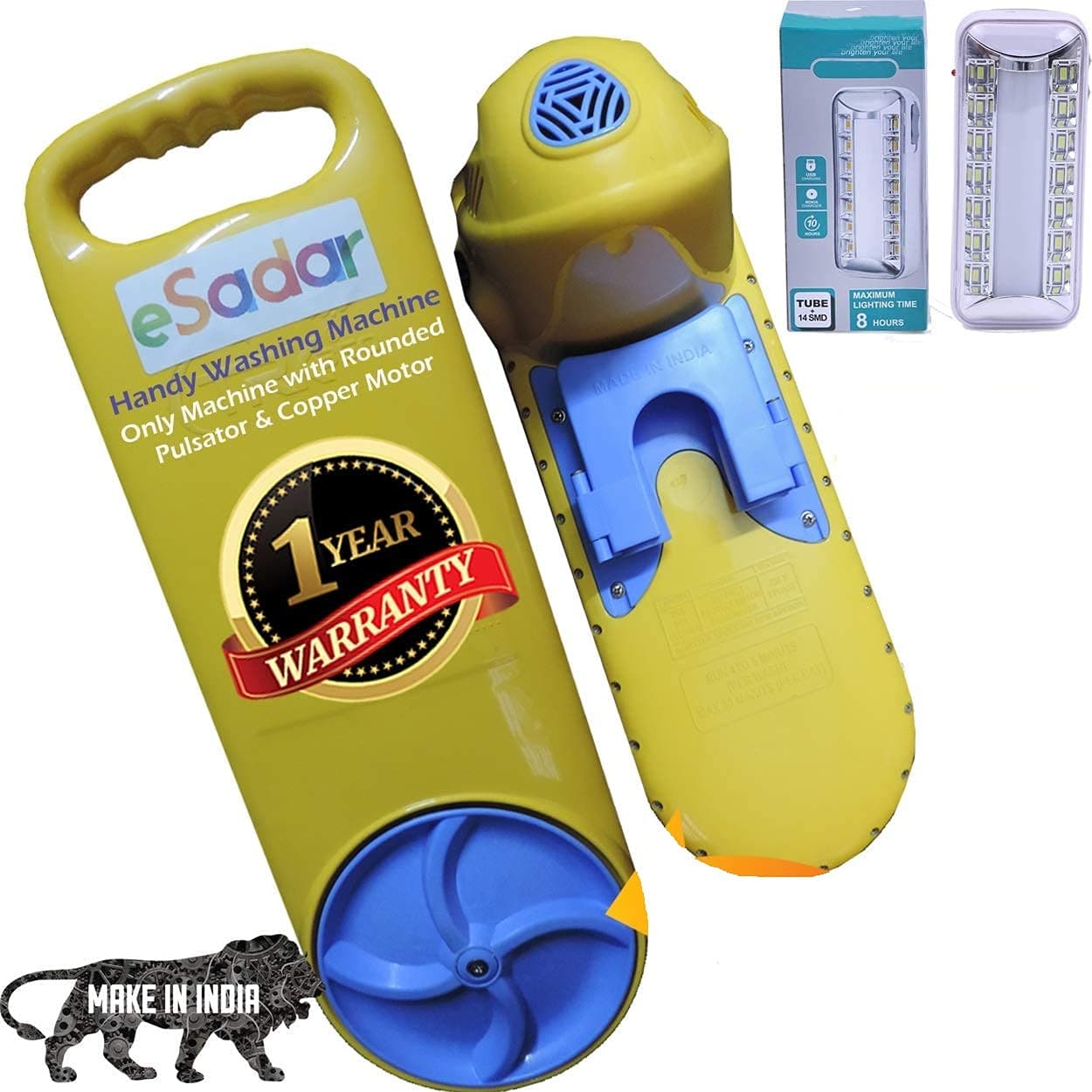 eSadar Plastic Handy Washing Machine Timing Belt (Yellow)