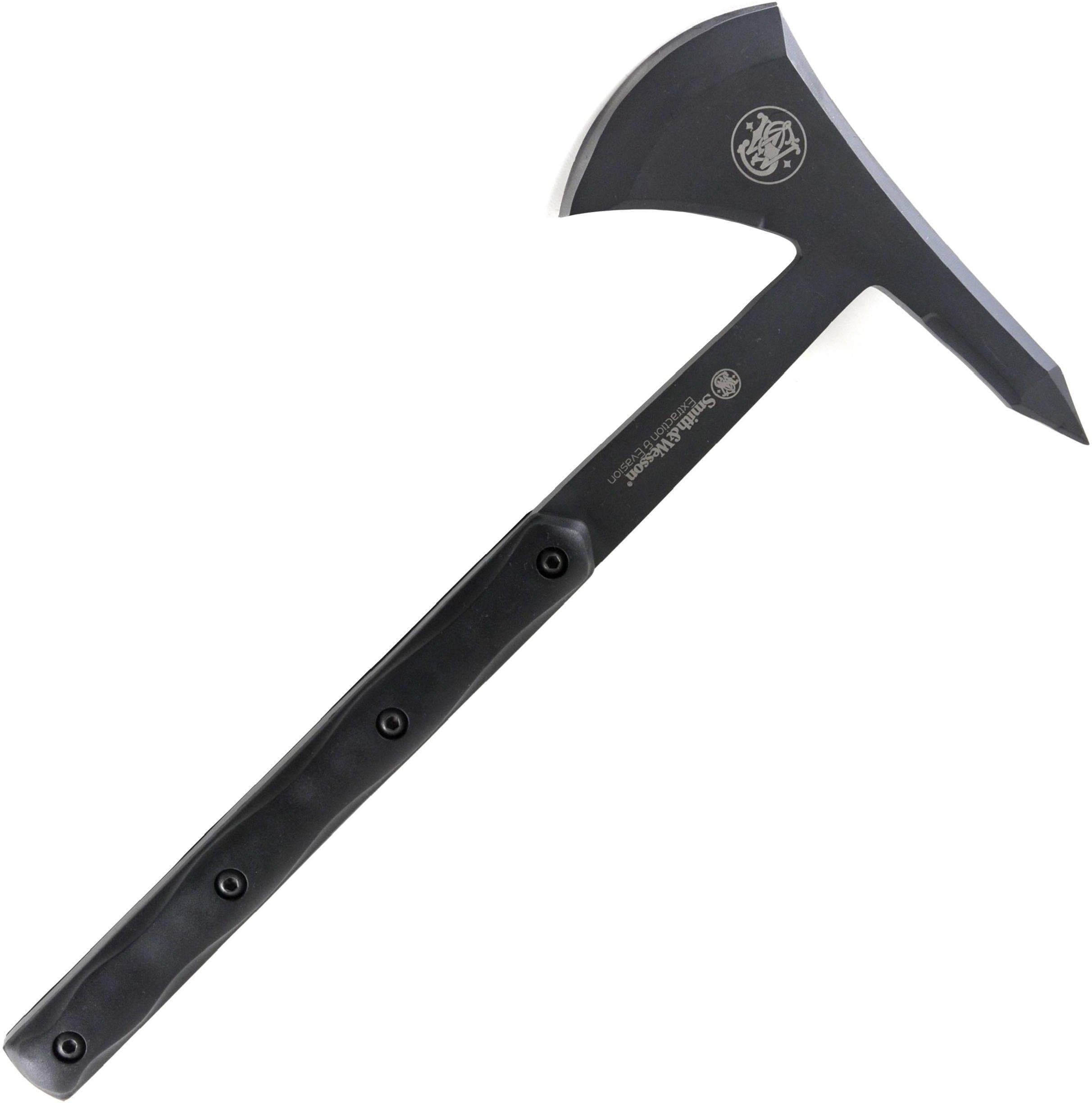 Smith & Wesson Extraction and Evasion SW671 15.9in Full Tang Tomahawk with a 3.9in Steel Blade and TPE Handle for Outdoor, Tactical, Survival and EDC