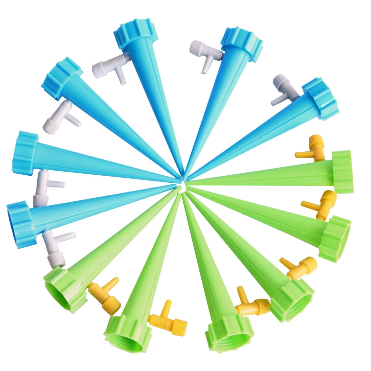 Roloiki Automatic Plant Waterer Potted Flower Self Watering Devices Slow Release Bottle Irrigation Stake For Outdoor Indoor Plants 12 Pcs Multi