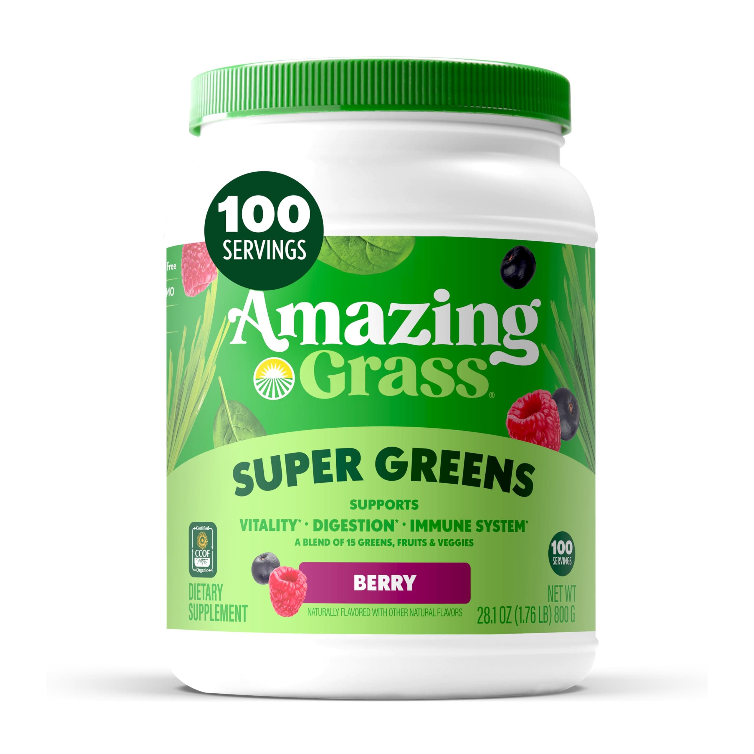 Amazing Grass - Green Superfood Alkalizing & Energizing Raw Plant-Based 106542