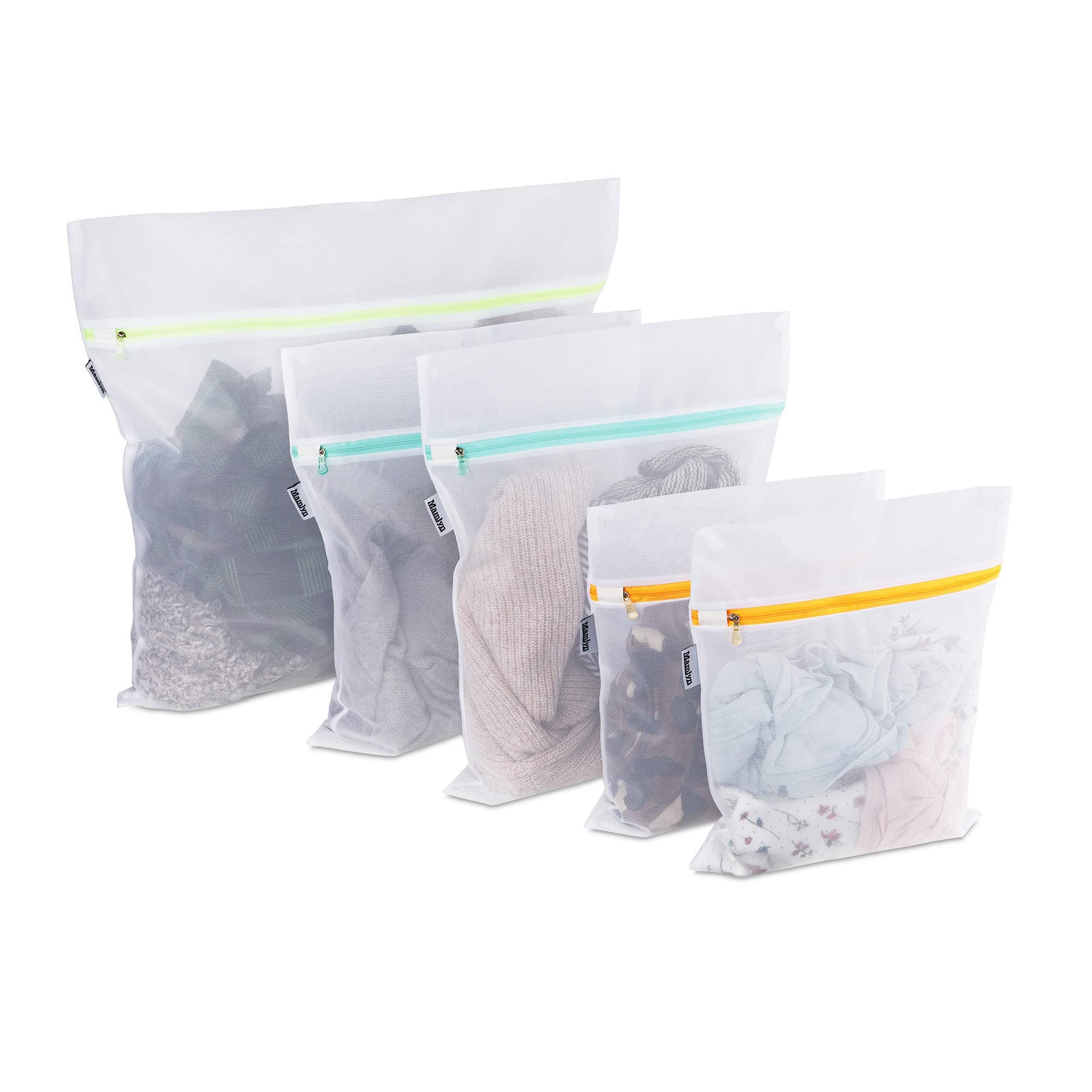 Mesh Laundry Bag for Delicates, Wash Bag for Underwear and Lingerie, Makeup Organizer Bag (1 Large, 2 Medium, 2 Small)