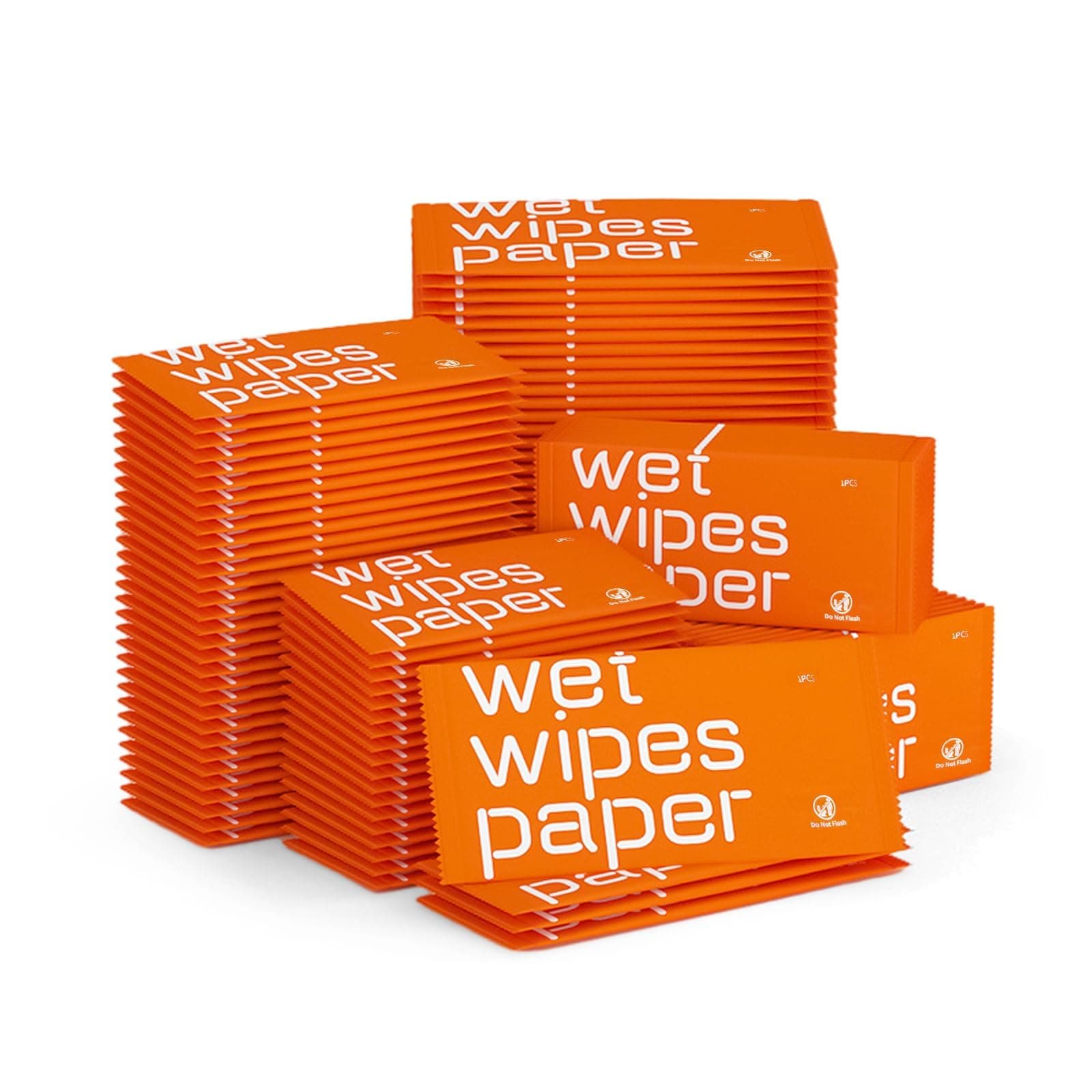 NALACAL Wet Wipes Individually Wrapped, Portable Cleaning Wipes Individual for Travel Restaurants Aviation Weddings and Barbeques 100 Pcs