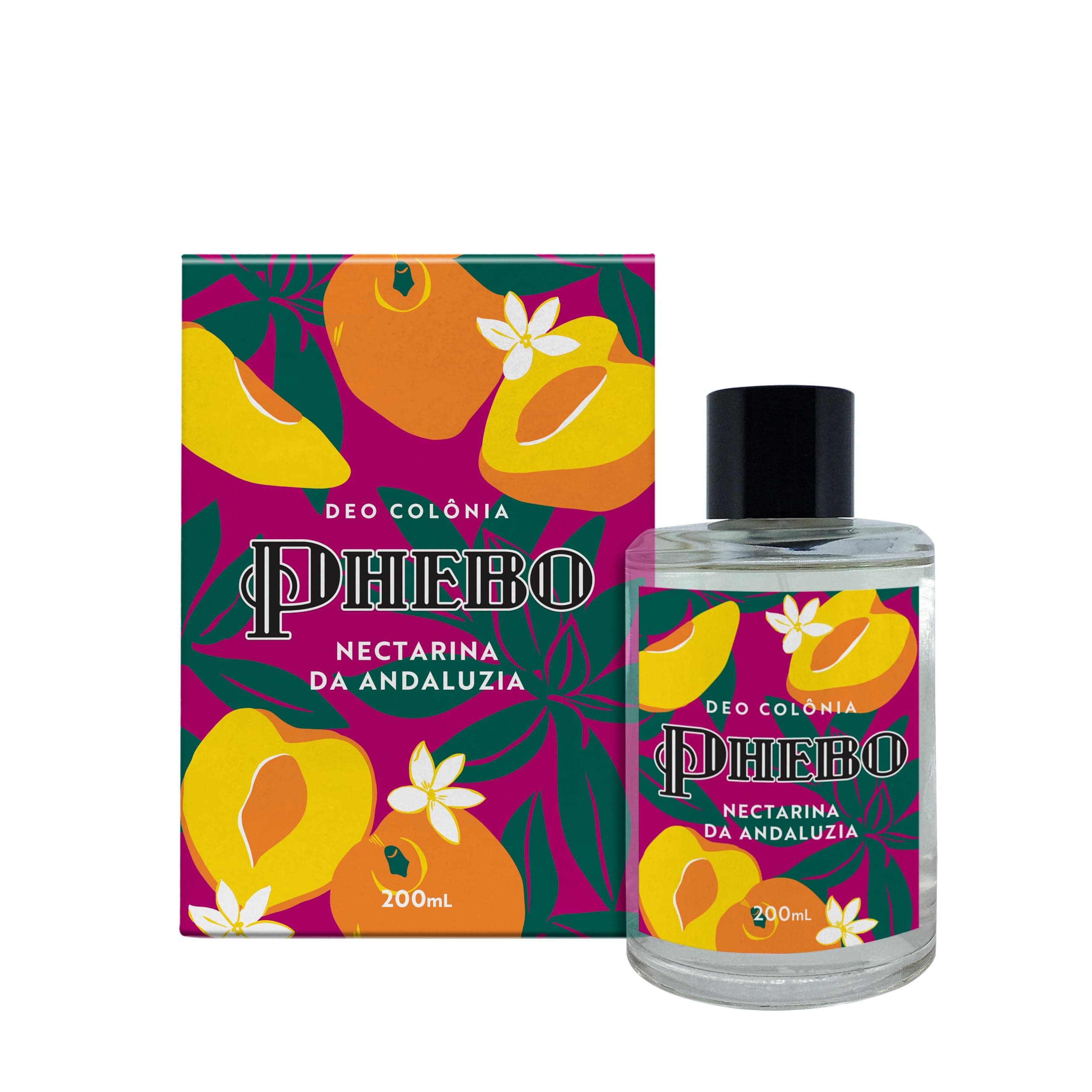 Phebo Linha Mediterraneo Colonia Feminina Nectarina da Andaluzia 200 Ml Mediterranean Collection - Nectarine from Andaluzia Eau De Cologne 6.76 Fl Oz