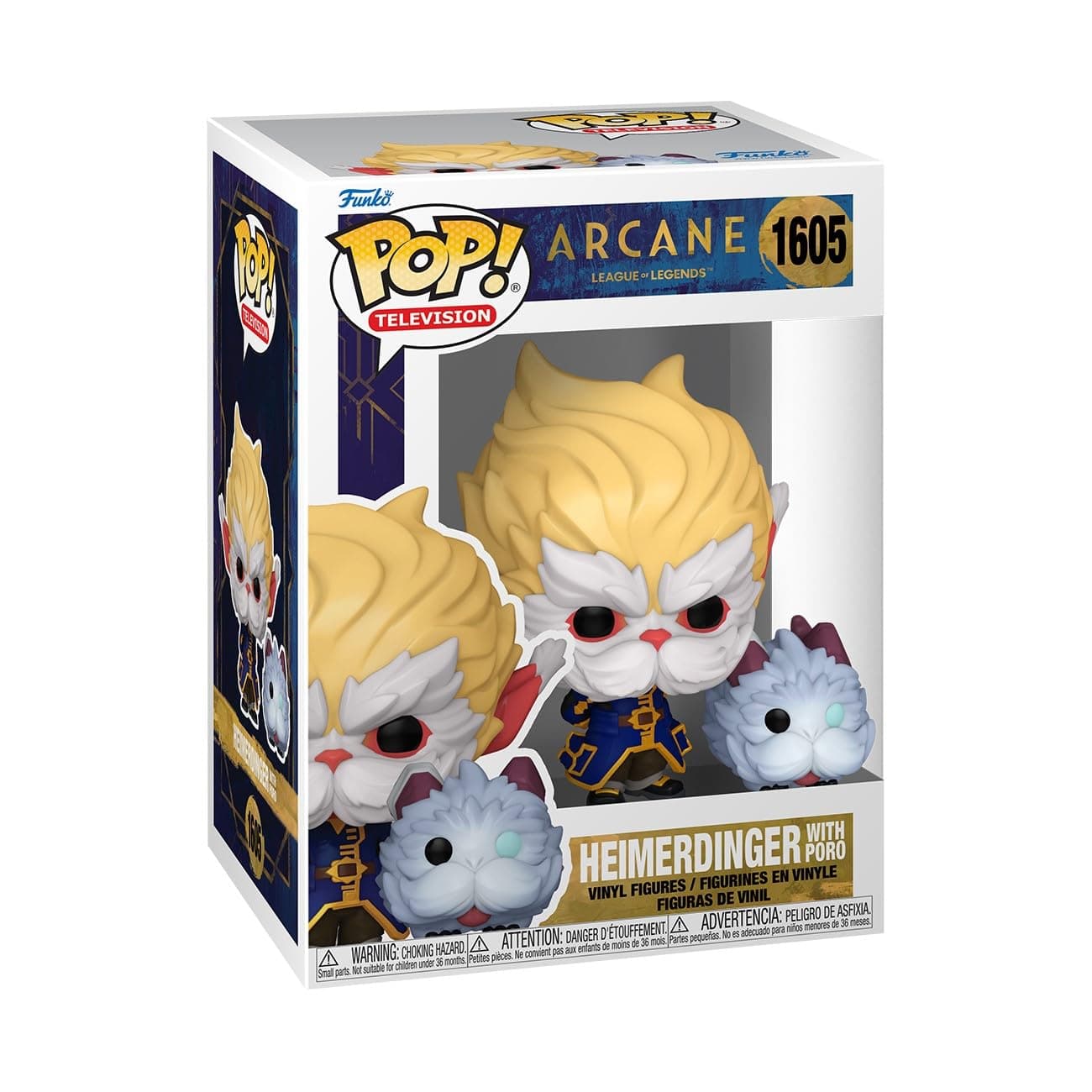 POP TV: Arcane LOL– Heimerdinger with Poro - Arcane: League of Legends - Collectable Vinyl Figure - Gift Idea - Official Merchandise - for Kids & Adults - TV Fans - Model Figure for Collectors