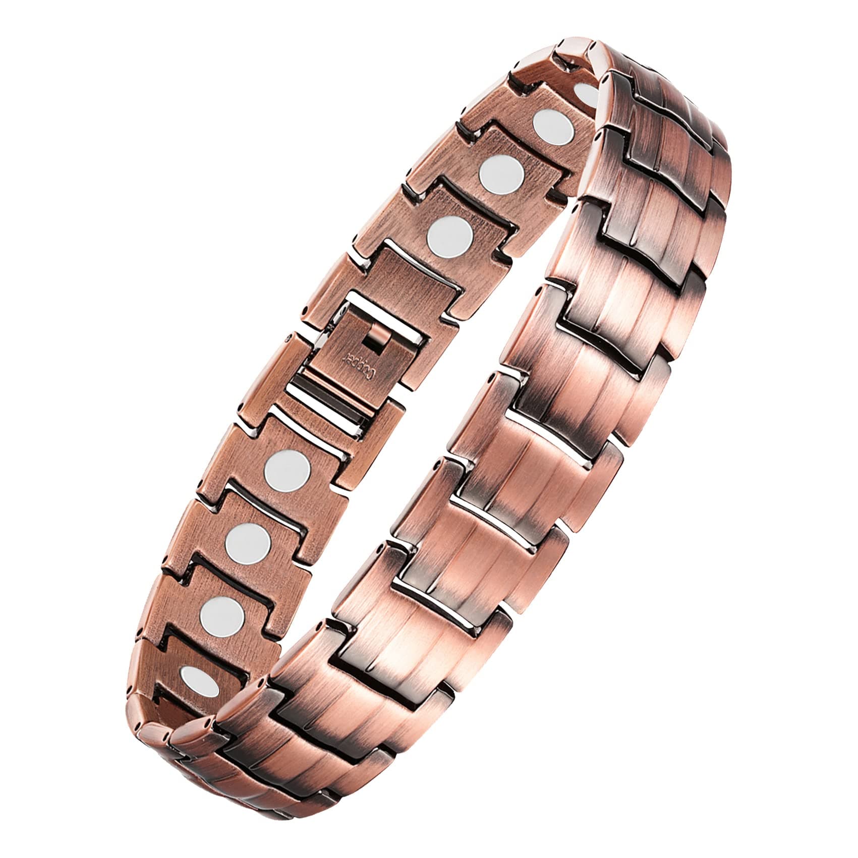 Copper Bracelet for Men-Magnetic Bracelets 99.99% Pure Copper Jewelry Gift with Adjustable Sizing Tool, Magnetic Field Therapy Jewelry